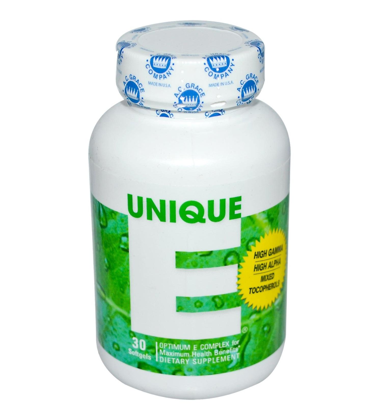 A.C. Grace - Unique E Optimum Vitamin E Complex - 30 Capsules