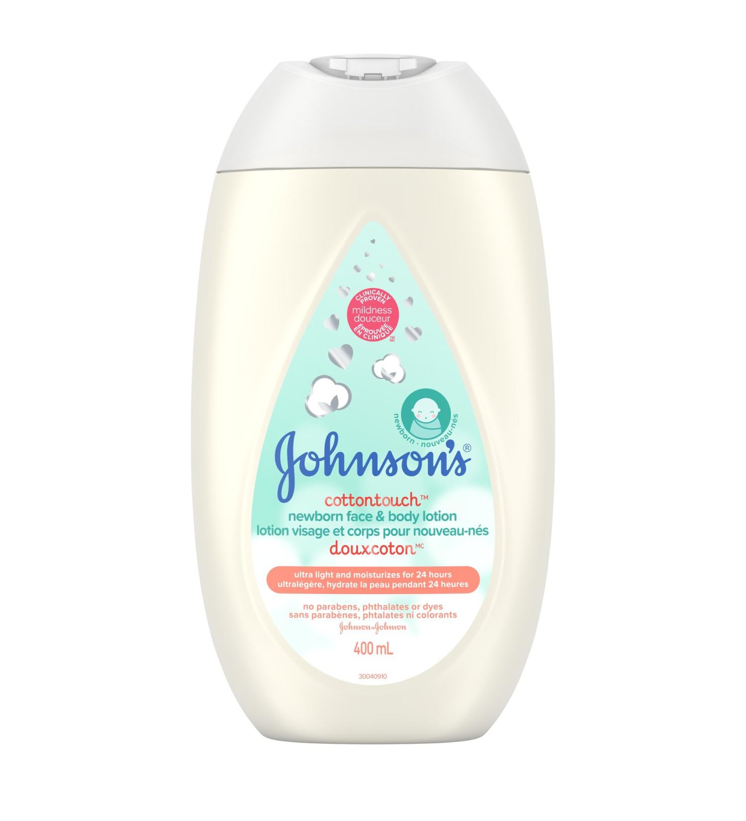 Johnson's Baby newborn face and body lotion cotton touch cream 400ml Lotion 400 ml (Pack of 1) - Buy Online on GoSupps.com