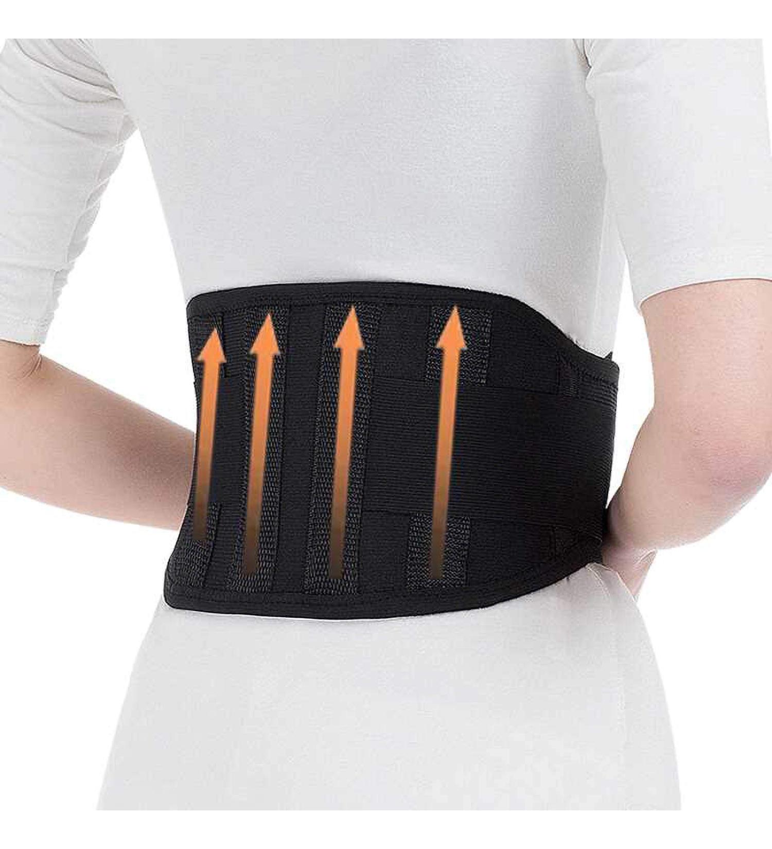Trintion Back Bandage with Support Struts Adjustable Breathable Nylon for Posture Correction & Back Stabilization (Waist 70-90cm) - Buy Online on GoSupps.com