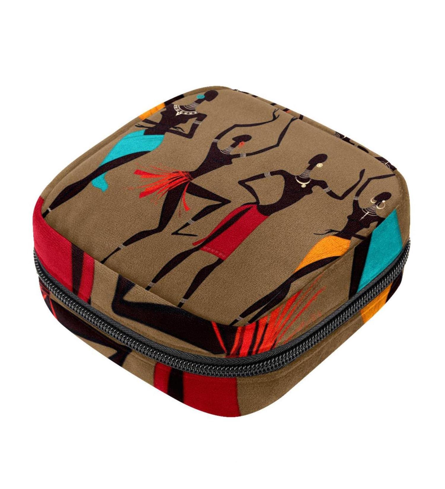 Buy Africa Women's Menstrual Pad Storage Bag | Portable Zipper Cup Pocket for Teens & Women - Buy Online on GoSupps.com
