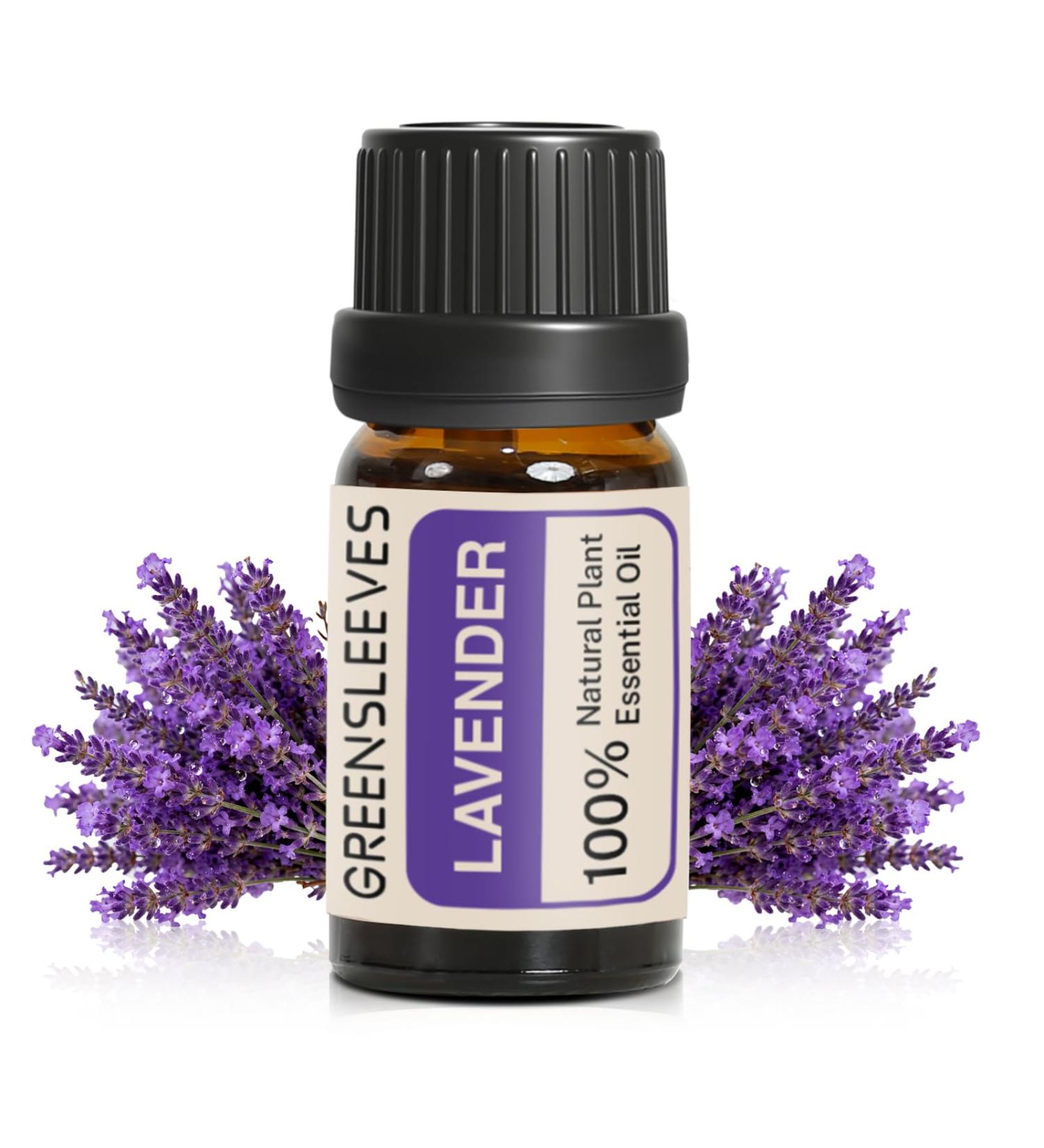 GREENSLEEVES Lavender Essential Oil 10ml Pure Plant-Based Fragrance Oil for Aromatherapy Essential Oils for Diffuser Air Freshener Massage Bath Bomb Scented Candle Soap Making - Buy Online on GoSupps.com