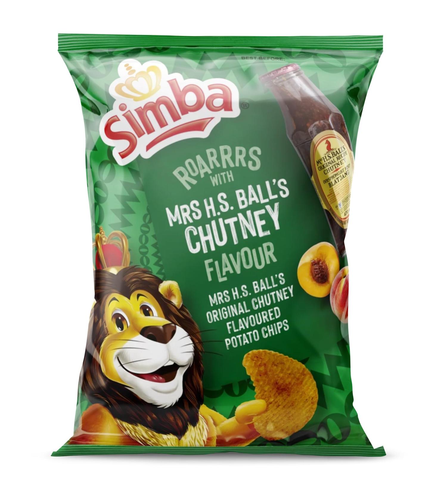  Simba Simba Mrs Balls Chutney Potato Chips 120g (Pack of 24) - Buy Online on GoSupps.com