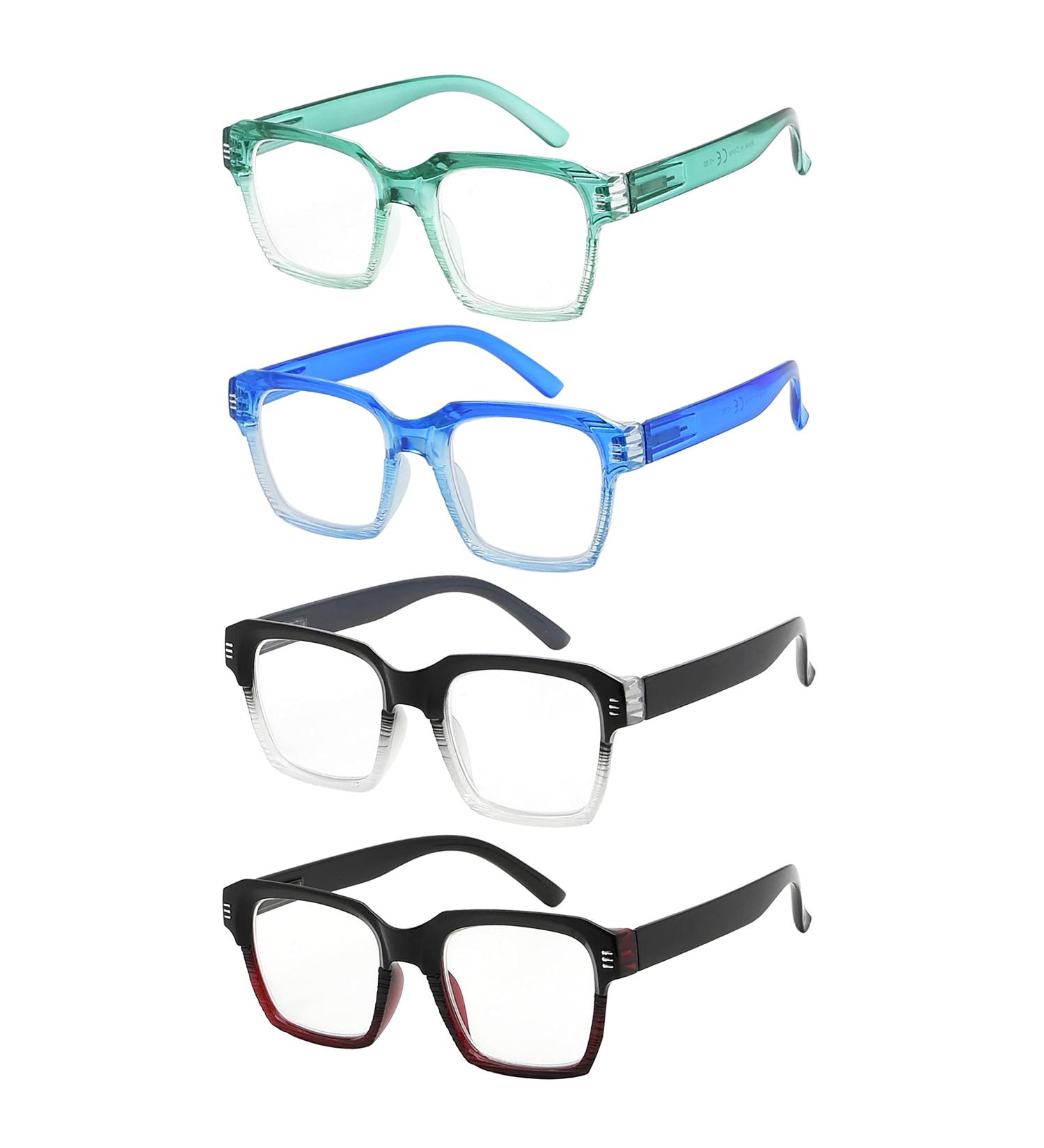 Eyekepper 4 Pack Large Frame Reading Glasses for Women - +2.75 Diopters Stylish and Comfortable Readers - Buy Online on GoSupps.com