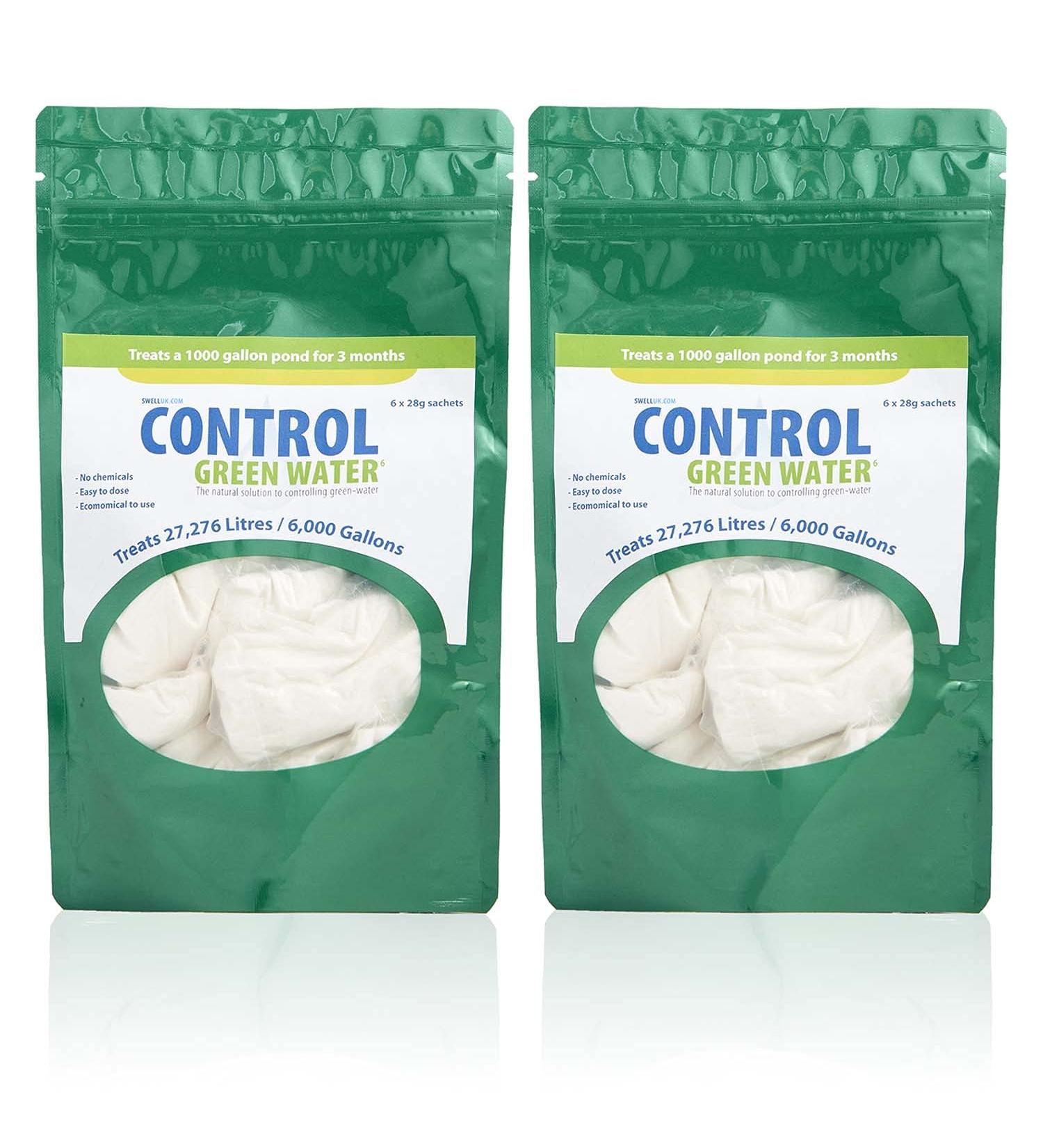 Swell Control Green Water 2 Pack. Pond Clear Water Treatment and Pond Cleaner Green Water Control - Buy Online on GoSupps.com