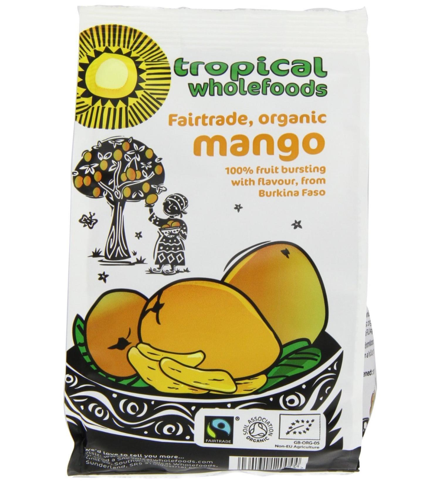 Tropical Wholefoods | Fairtrade Organic Mango | 11 x 100g - Buy Online on GoSupps.com
