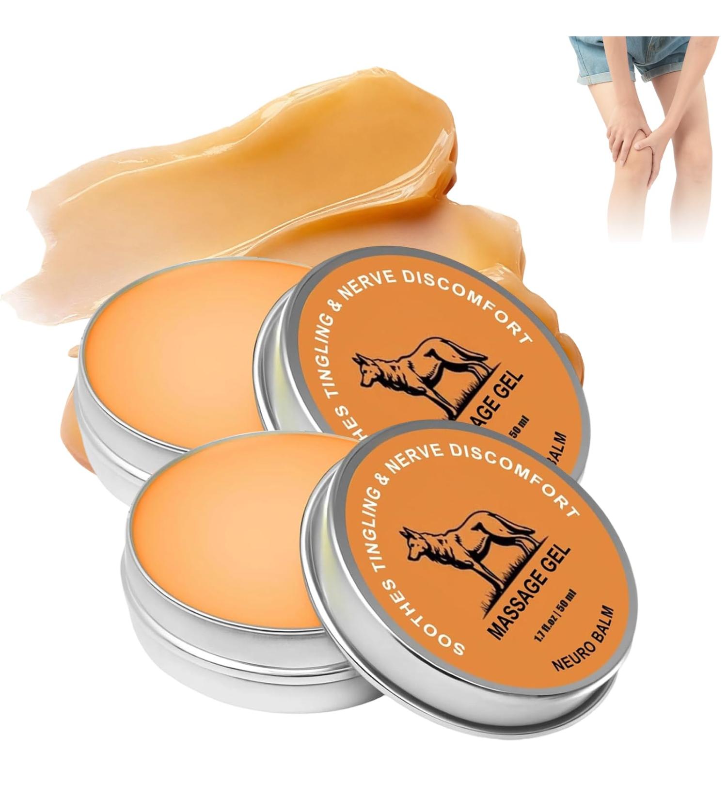 2PCS Neuro Balm Nerve Relief Balm for Neuropathy Natural Joint Care Soothing Massage Cream with Magnesium and Menthol - Buy Online on GoSupps.com