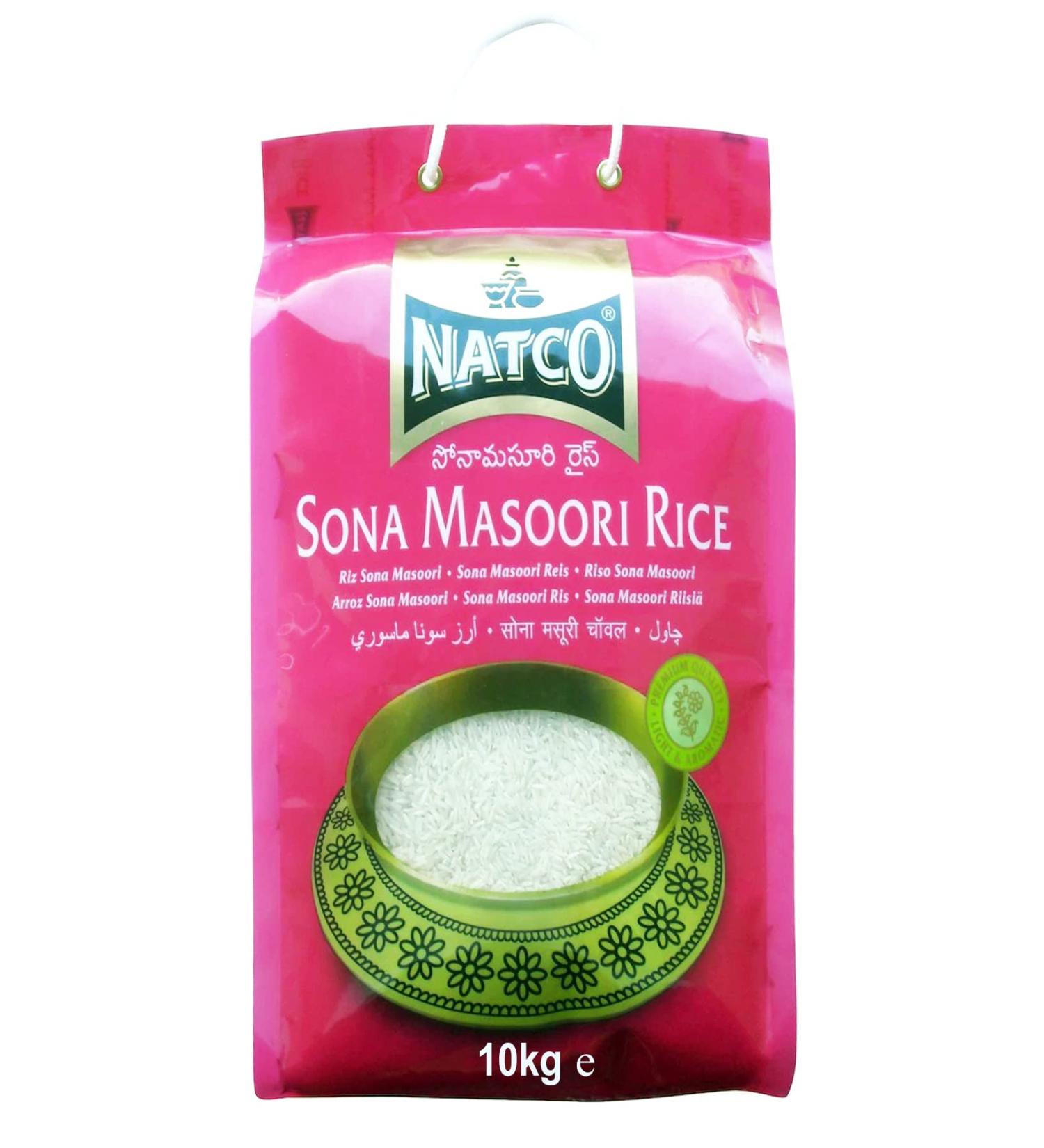 Red Rickshaw Natco Sona Masoori Rijst 10 Kg - Buy Online on GoSupps.com