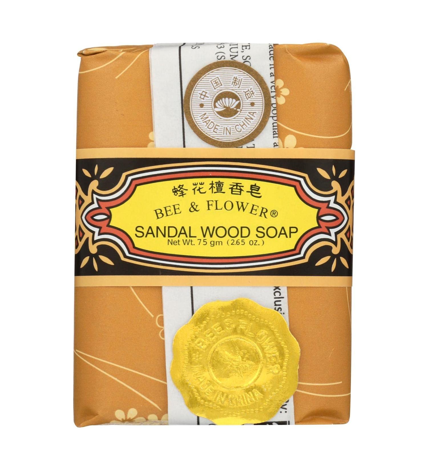 Bee and Flower Soap Sandalwood - 2.65 oz - Case of 12