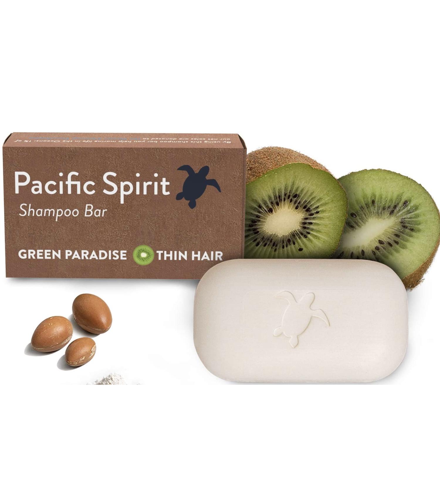 Argan Oil & Kiwi Shampoo Bar for Thin Hair | Gentle Foam, Natural Ingredients | SLS-Free, Vegan, Zero Waste | Citrus Scent, 3.53 oz - Buy Online on GoSupps.com