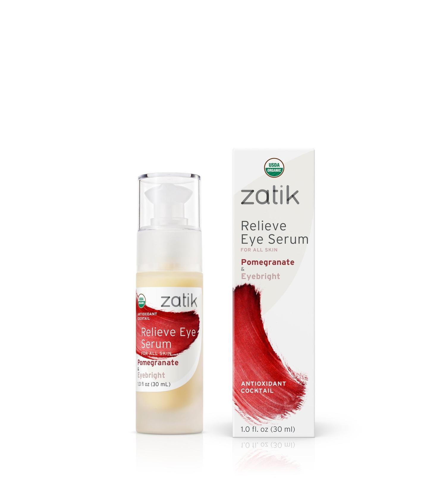 ZATIK Organic Pomegranate & Eyebright Eye Serum - 1 fl oz - Buy Online on GoSupps.com