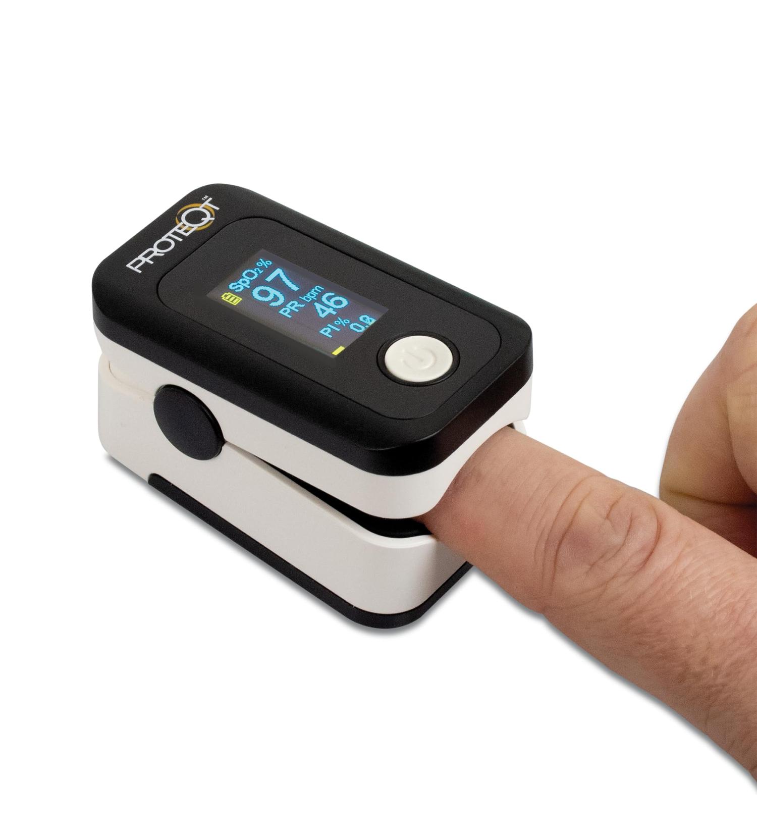 Reliance Medical Fingertip Pulse Oximeter - Fast & Accurate Multi-Function Monitor with HD OLED Screen - Buy Online on GoSupps.com