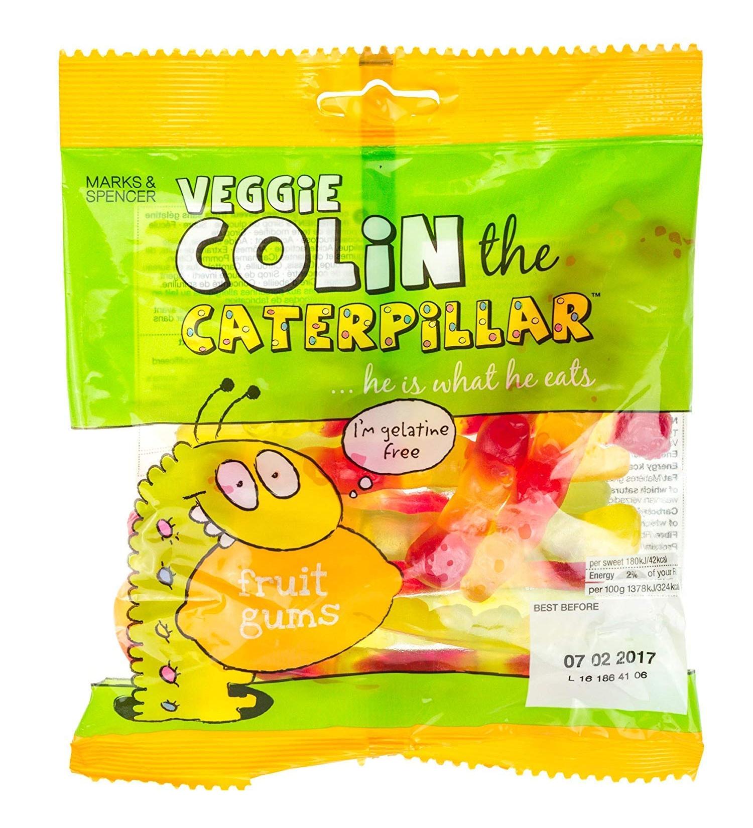 Marks and Spencer Veggie Colin The Caterpillar Fruit Gummies 170g