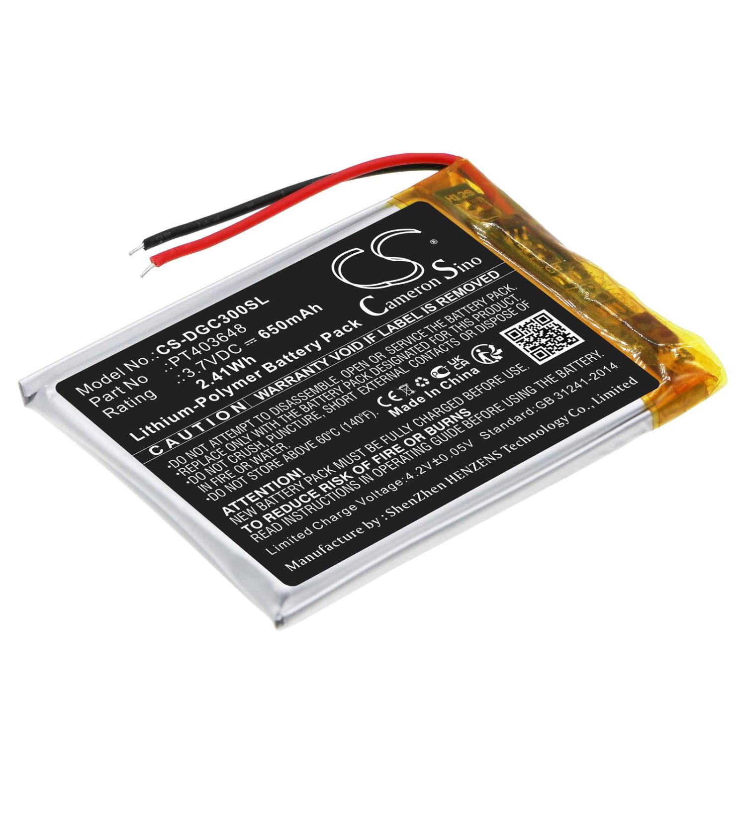 Replacement Battery PT403648 for AH-GC30 | 3.7V 650mAh - International Shipping Available - Buy Online on GoSupps.com
