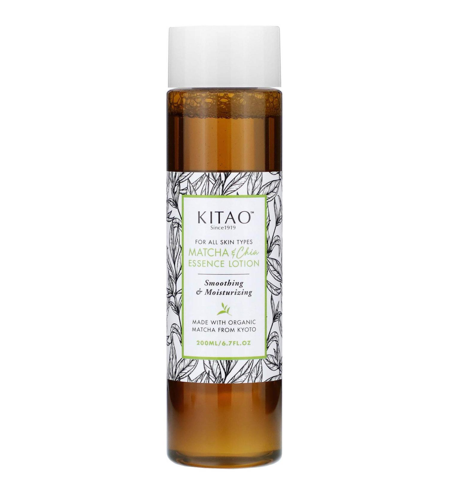 Kitao Matcha & Chia Essence Lotion 6.7 fl oz - Hydrating & Nourishing Skincare - Buy Online on GoSupps.com