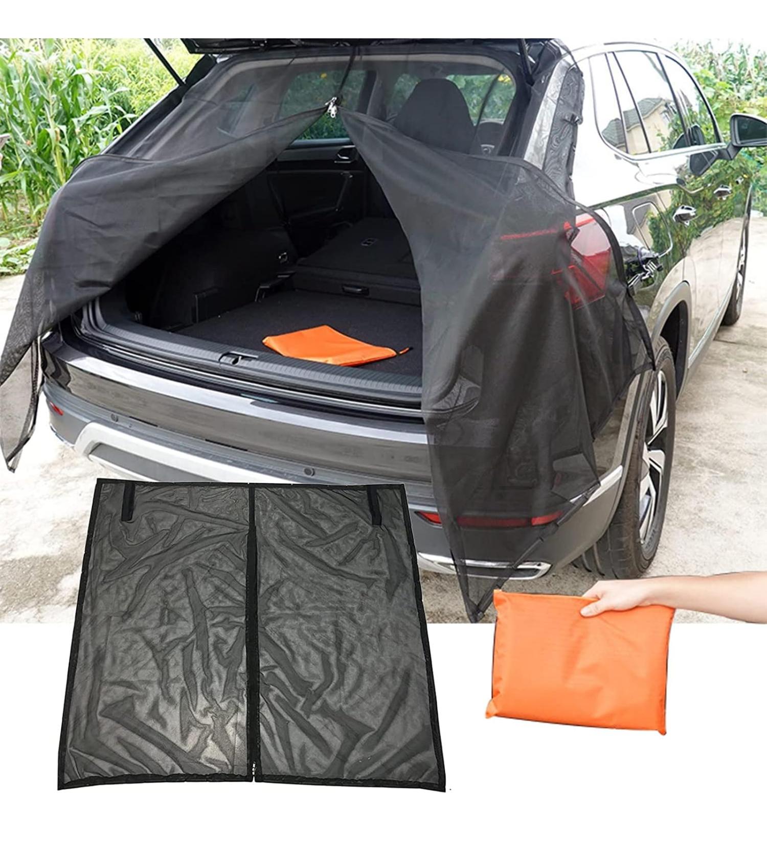 Wing Door Trunk Cover Sun Protection - Tailgate Mosquito Net Curtains for Caravans & Camping (180 150cm) - Buy Online on GoSupps.com