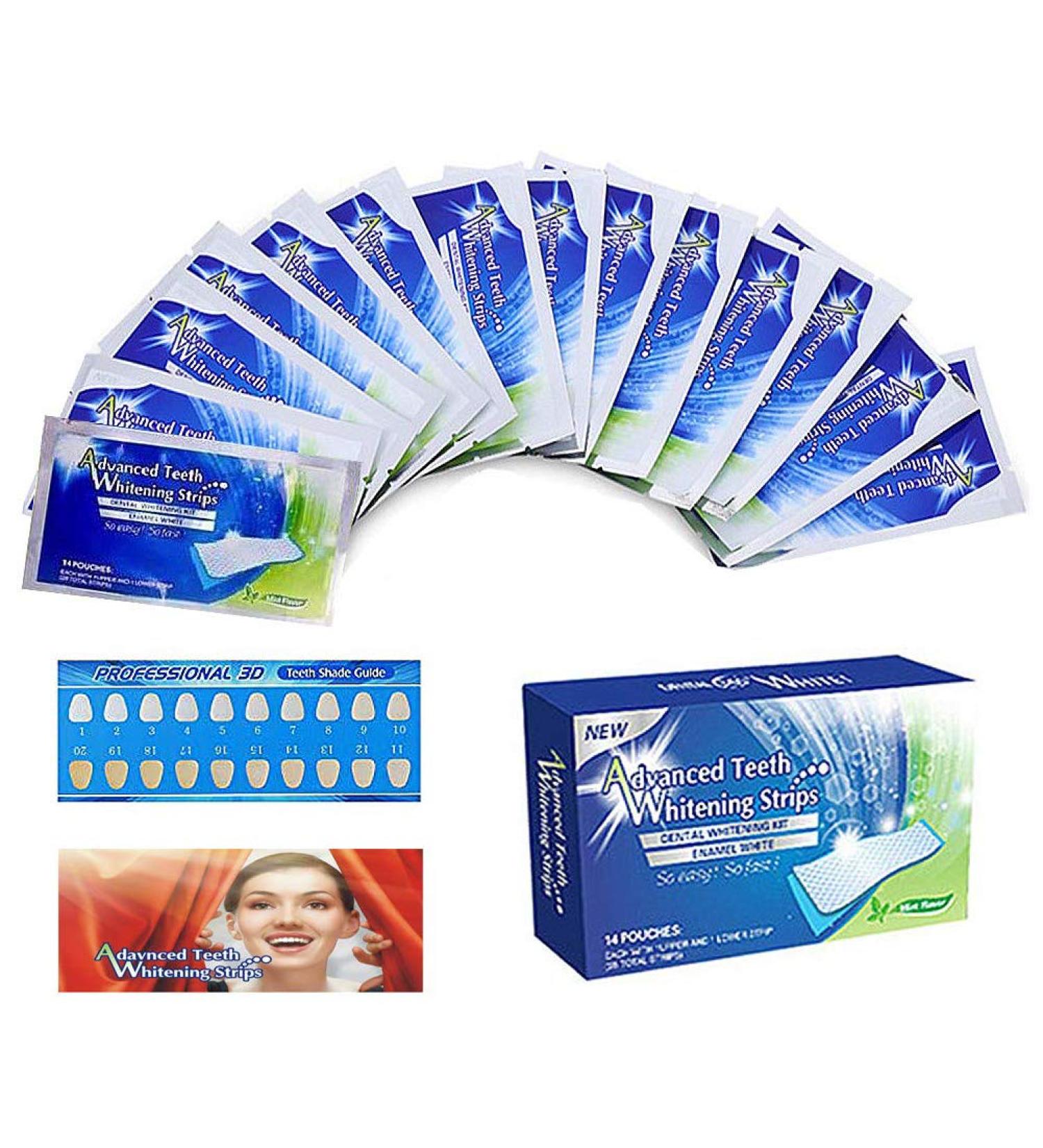 Magiin 14Pcs Tooth Whitening Strips - Professional Teeth Bleaching & Dental Care Set for International Shipping - Buy Online on GoSupps.com