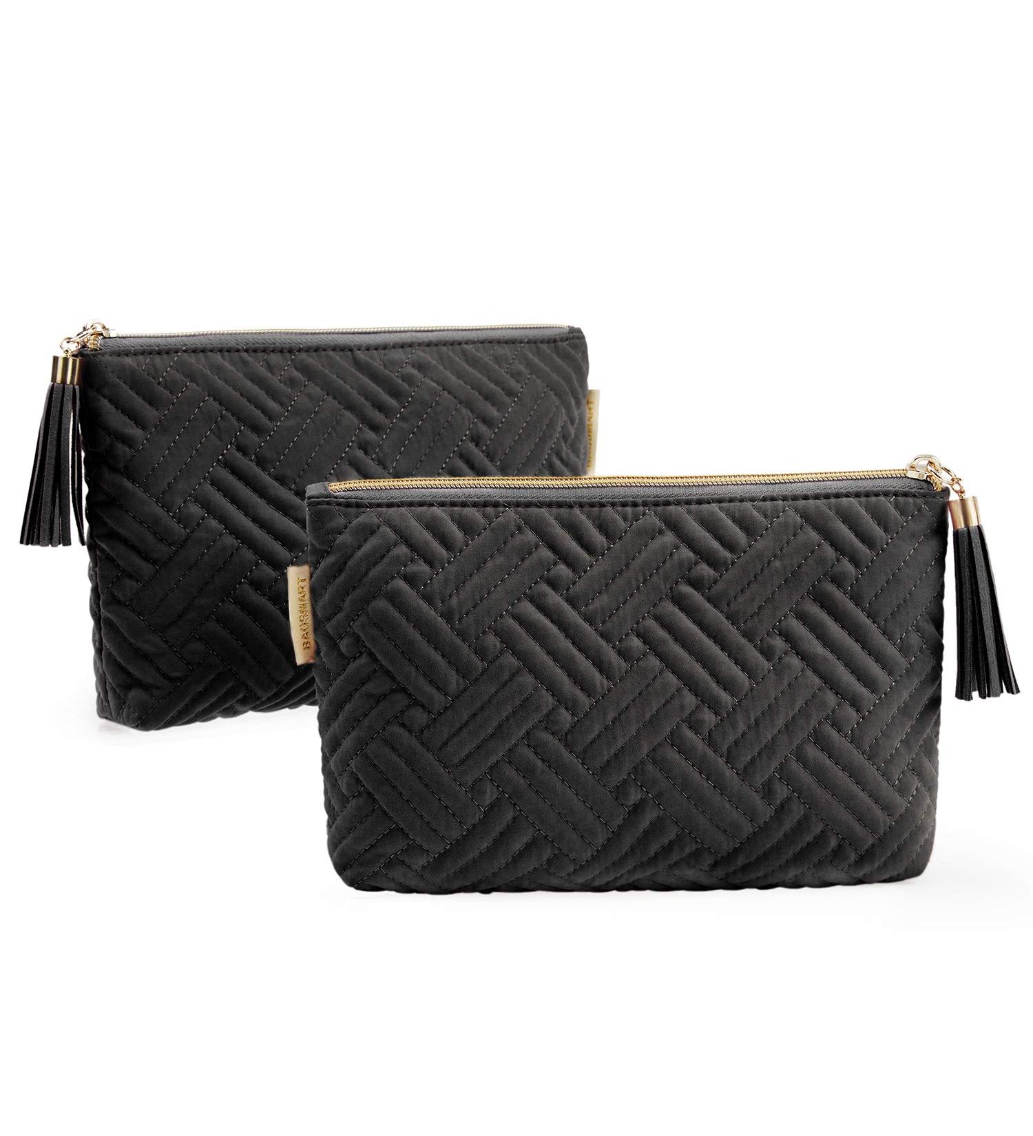 Buy Bagsmart 2-Piece Marble Cosmetic Bag & Pencil Case - Multifunction Travel Organizer - Black Zip Packing Cube - Ideal for International Shipping - Buy Online on GoSupps.com