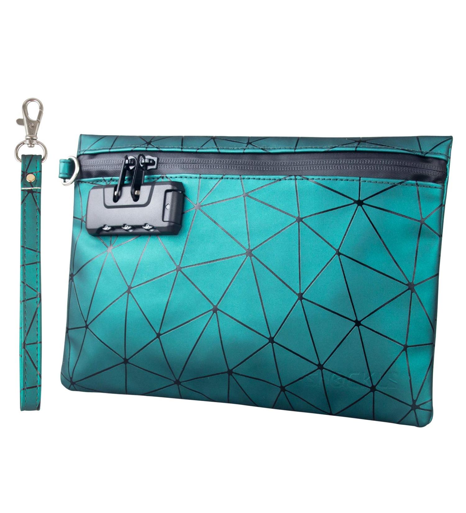 Smell Proof Bag with Combination Lock 6x9 - Odor Proof Pouch Container for Travel - Green - Buy Online on GoSupps.com