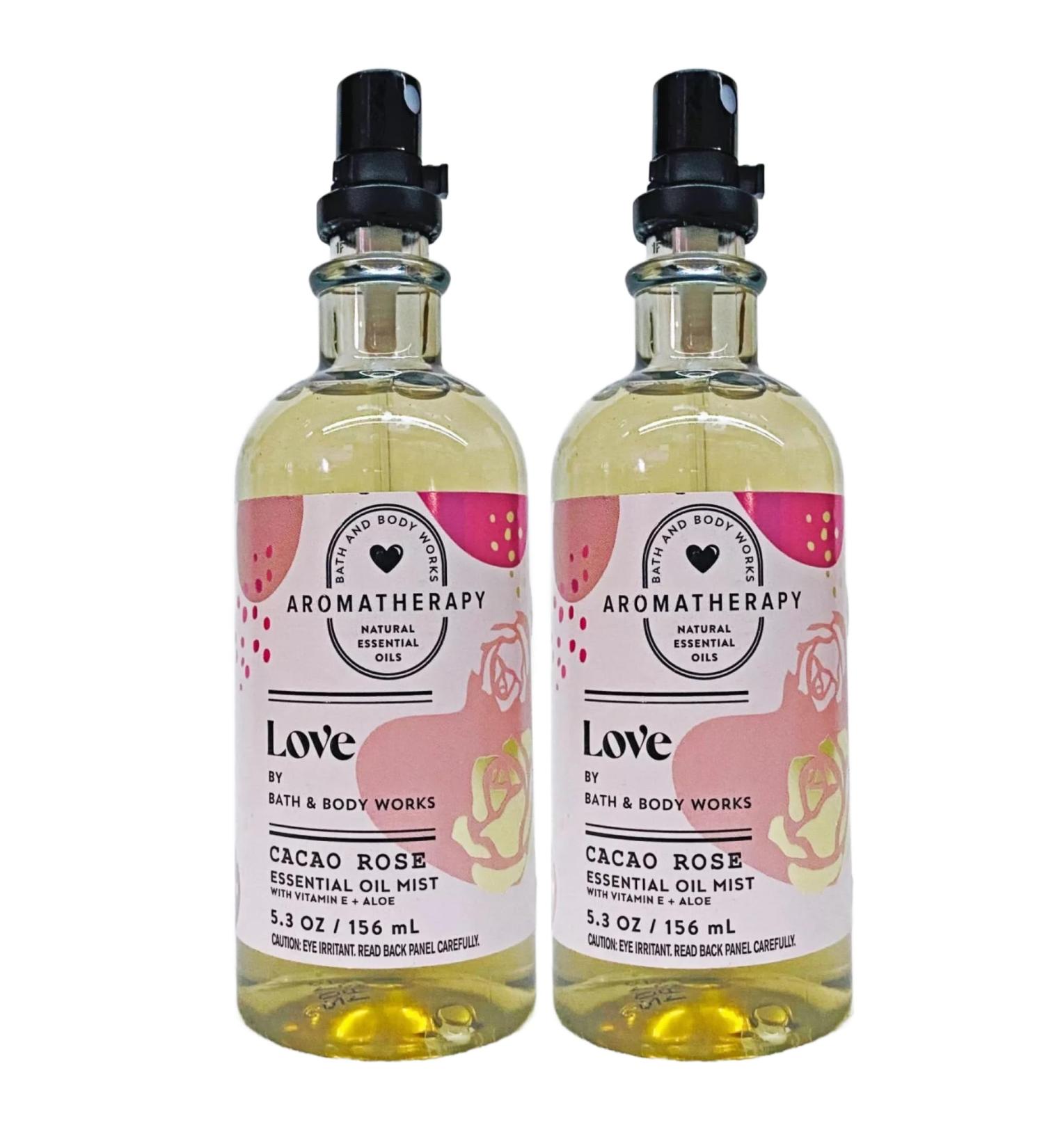 Bath & Body Works Aromatherapy Cacao Rose Stress Relief Pillow Mist 5.3 Fl Oz 2-Pack (Cacao Rose) - Buy Online on GoSupps.com