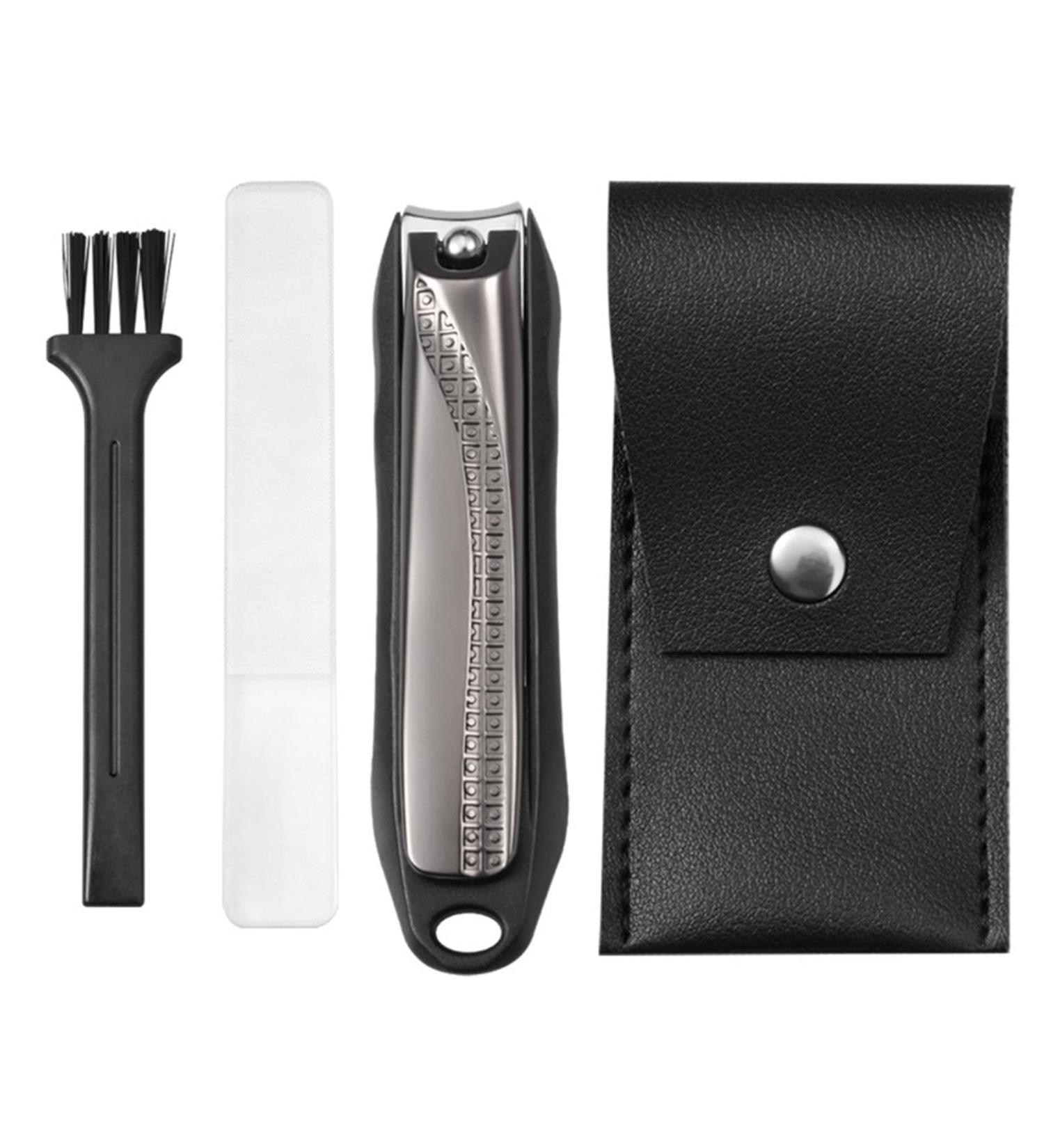 Stain Steel Precise Men Women Children Nail Clipper Set Lightweight(Black) - Buy Online on GoSupps.com