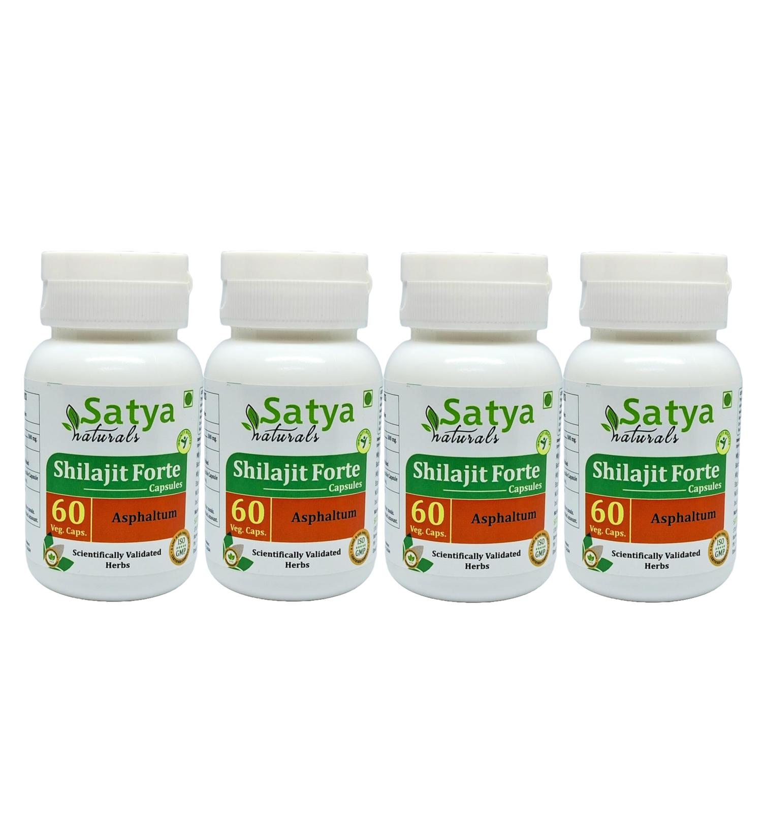 O r g a n i c Shilajit Capsule 60 Servings per Bottle 500mg ayurvedic no Artificial Ingredients Included (4 Packs) 240 Count (Pack of 1) - Buy Online on GoSupps.com