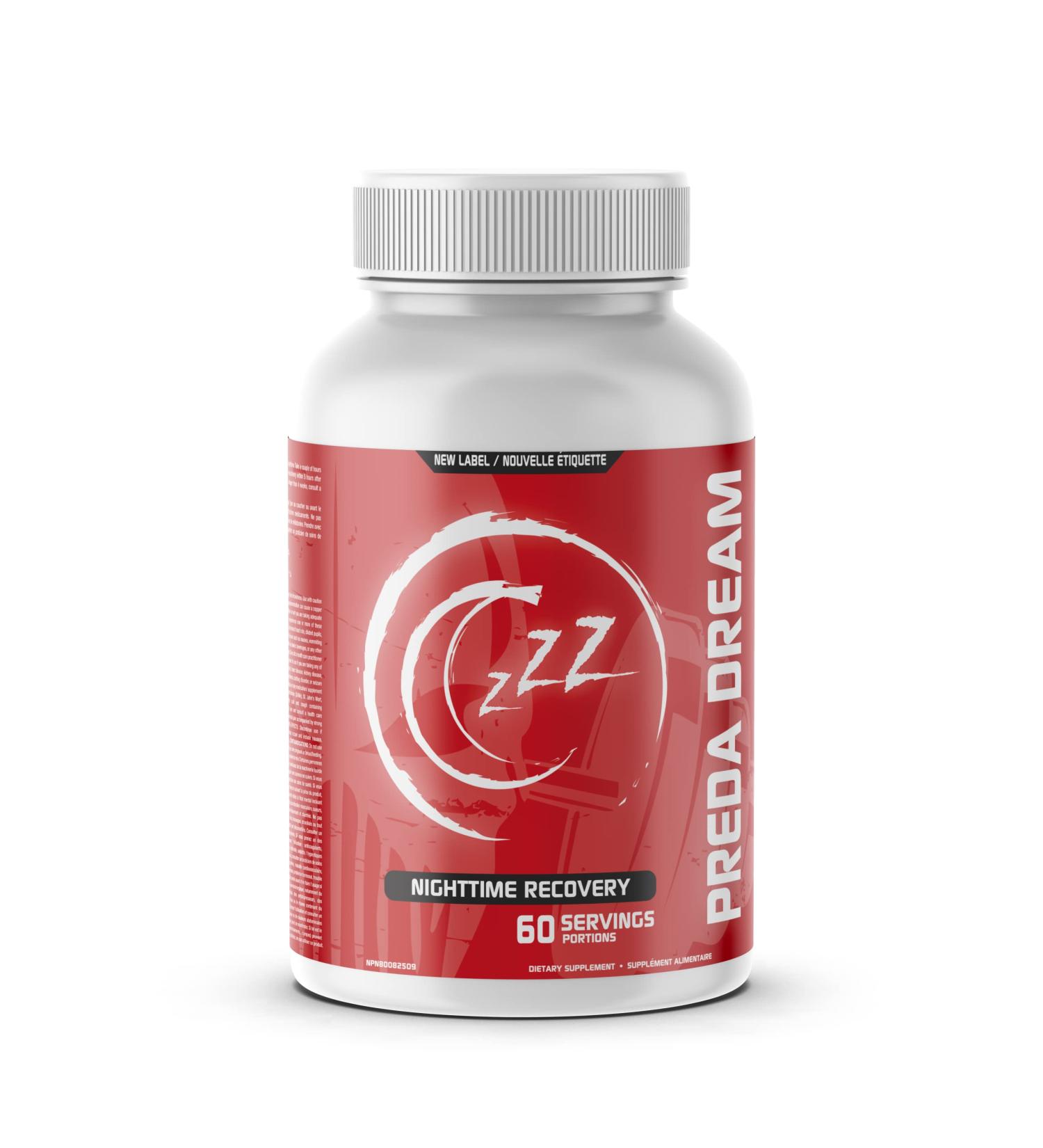 Predator Labs Preda Dream 120 capsules - Night Time Recovery Formula Carefully selected ingredients for offering multiple benefits for deep sleep muscle regeneration. 2 months supply - Buy Online on GoSupps.com