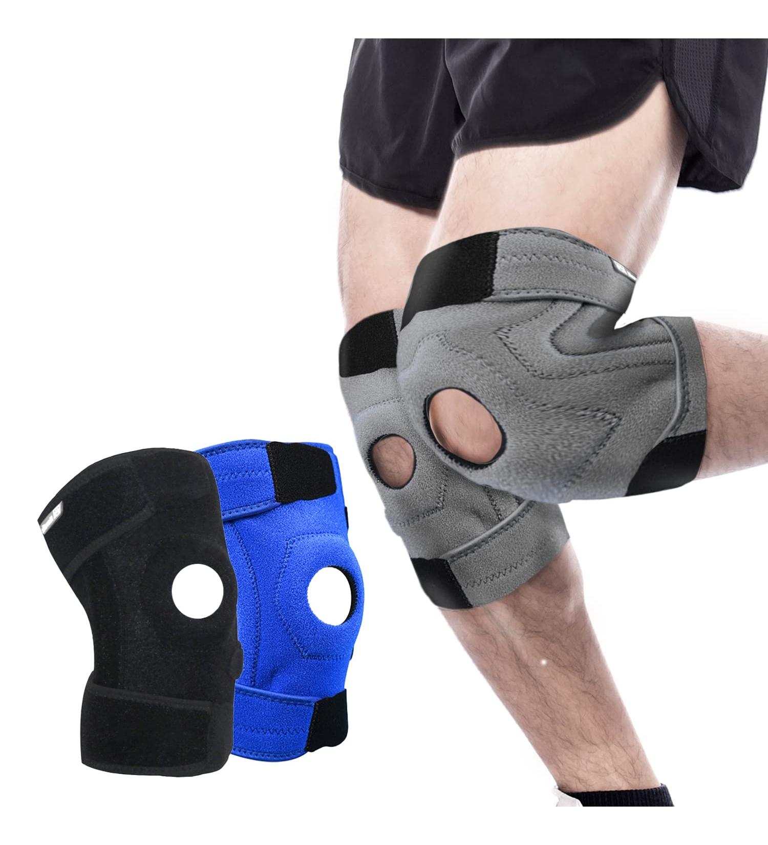 Movefix Patella Knee Braces for Men and Women - Knee Support for Injury Recovery, Meniscus Tear, Arthritis - 2XL/3XL Gray - Buy Online on GoSupps.com