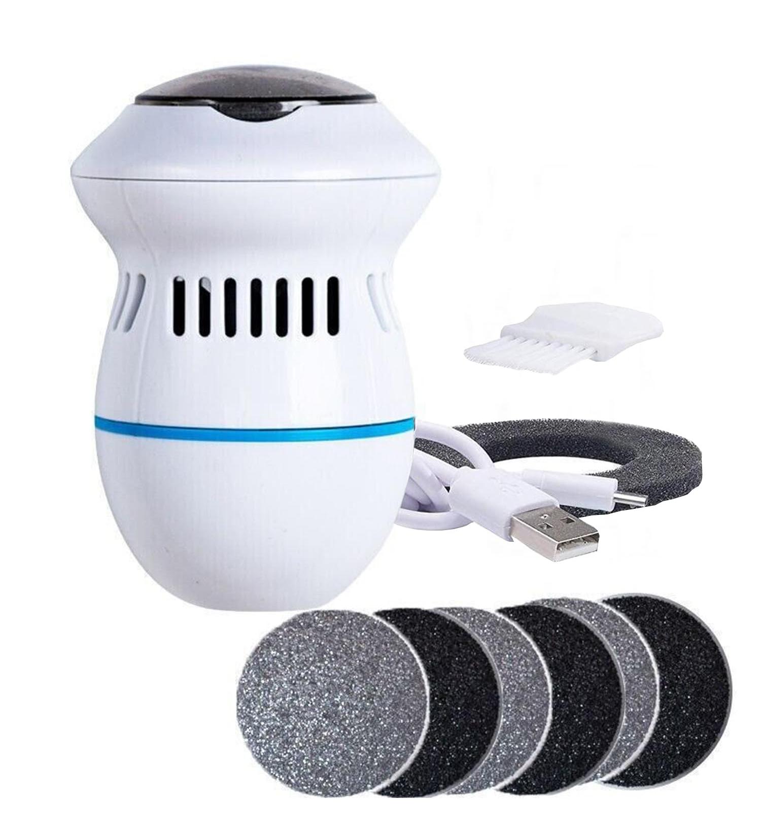 Rechargeable Electric Callus Remover for Feet - 6 Attachments Cornal Remover & Pedicure Set - Best Foot Care Device - Buy Online on GoSupps.com