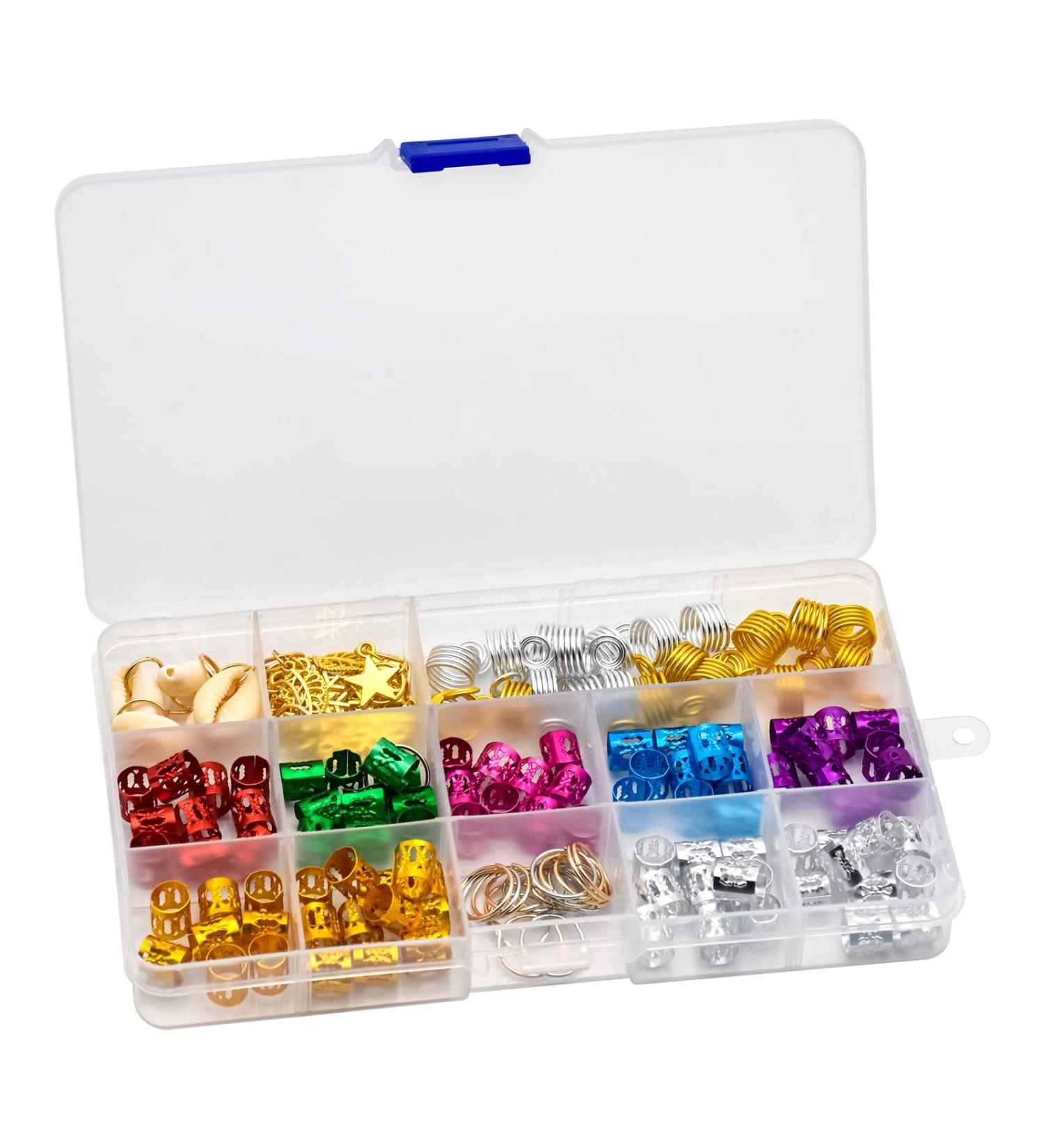 Skyzone Hair Jewelry for Women - 150 Pieces Dreadlock Accessories | Metal Cuffs Hair Rings Charms & Clips for Braids - Buy Online on GoSupps.com