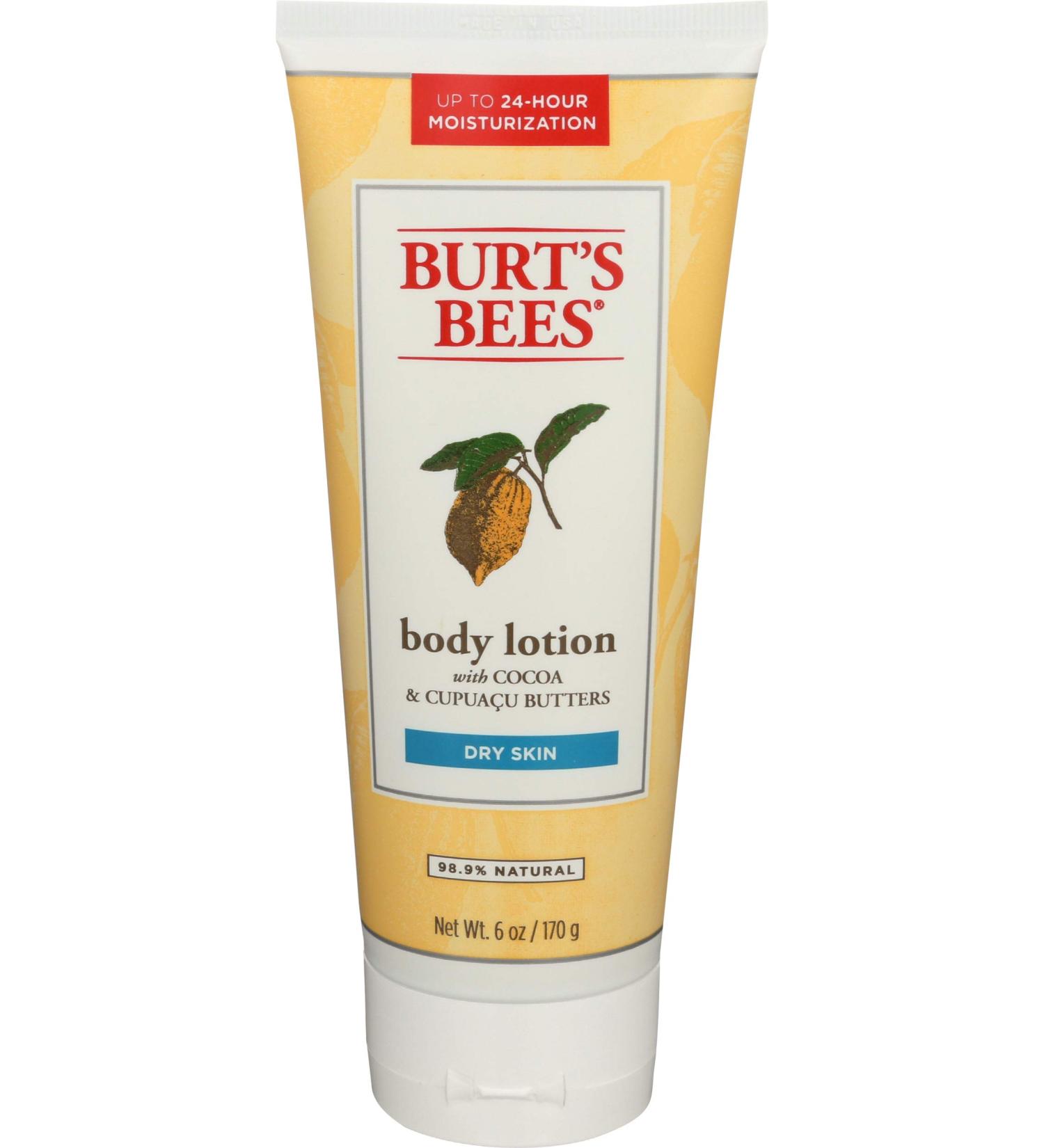 Buy BURTS BEES Cocoa & Cupuacu Butter Body Lotion 6 OZ - Moisturizing Skin Care for All Skin Types - International Shipping Available - Buy Online on GoSupps.com