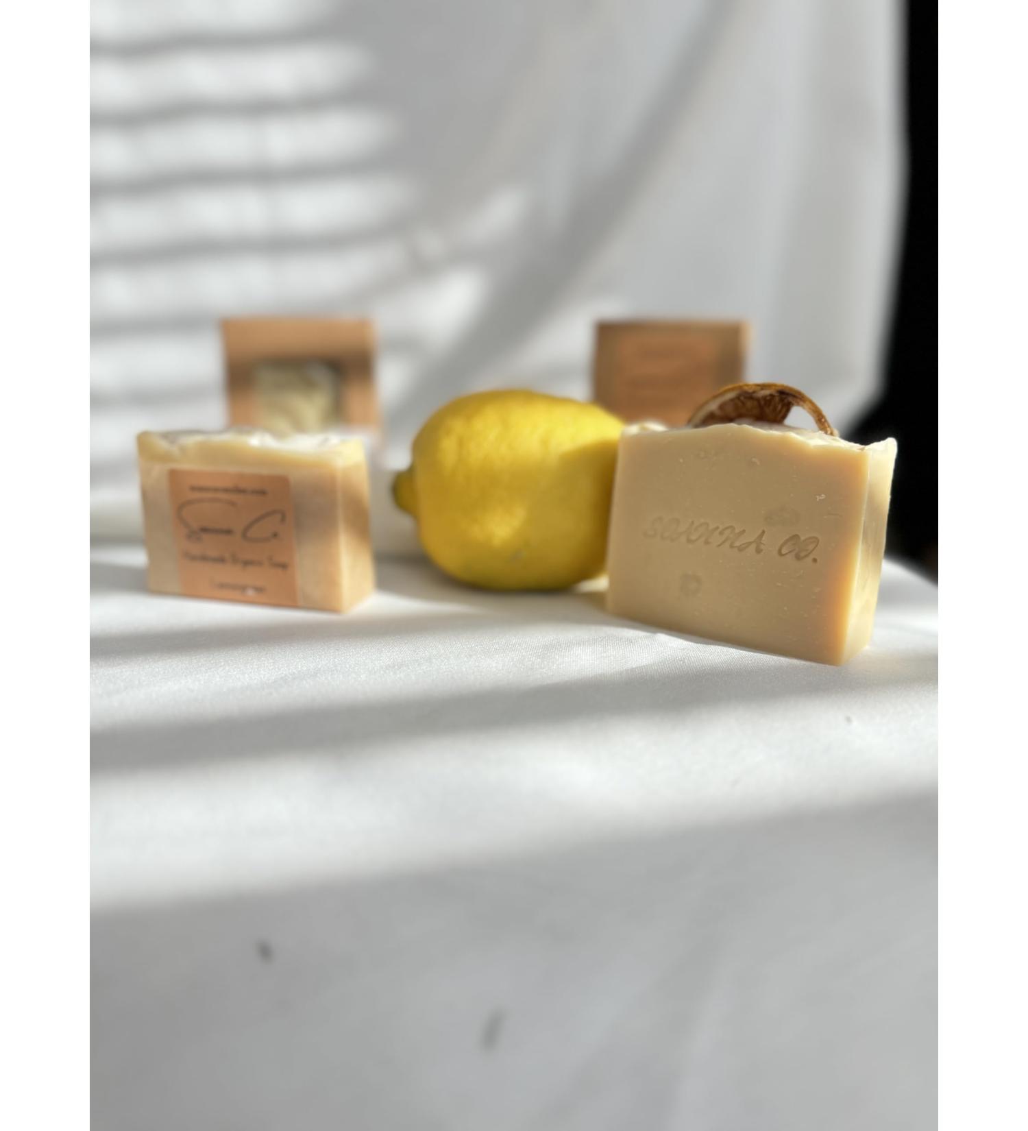 Soanna Set of 2 Handmade Lemongrass Soaps | Natural Ingredients | Beige | International Shipping - Buy Online on GoSupps.com