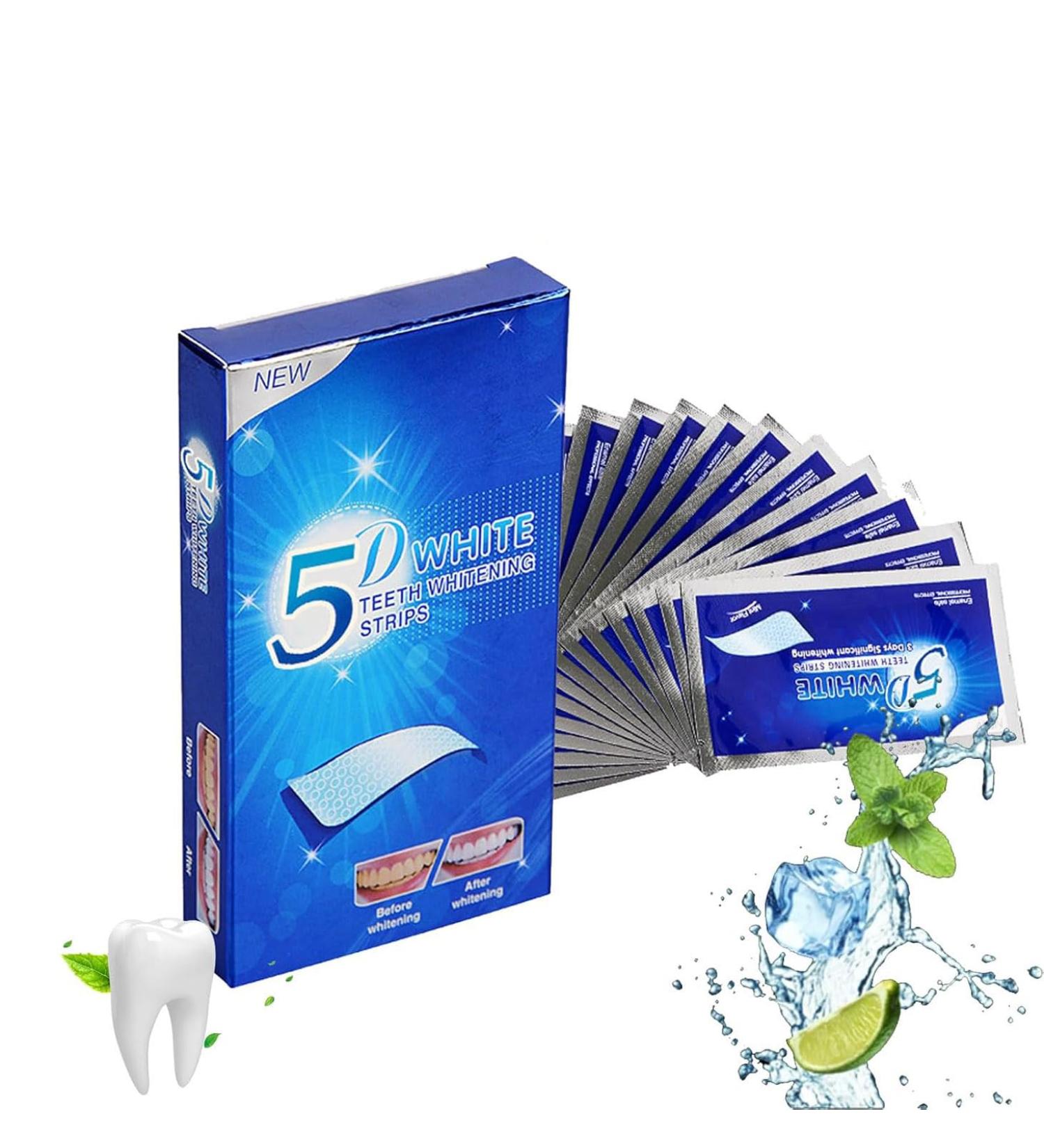 Elunara Bandes de blanchiment des dents blanches 5D bandes blanches de blanchiment des dents bandes blanches efficaces sensibilit r duite sans sensibilit id ales pour les voyages (2) - Buy Online on GoSupps.com