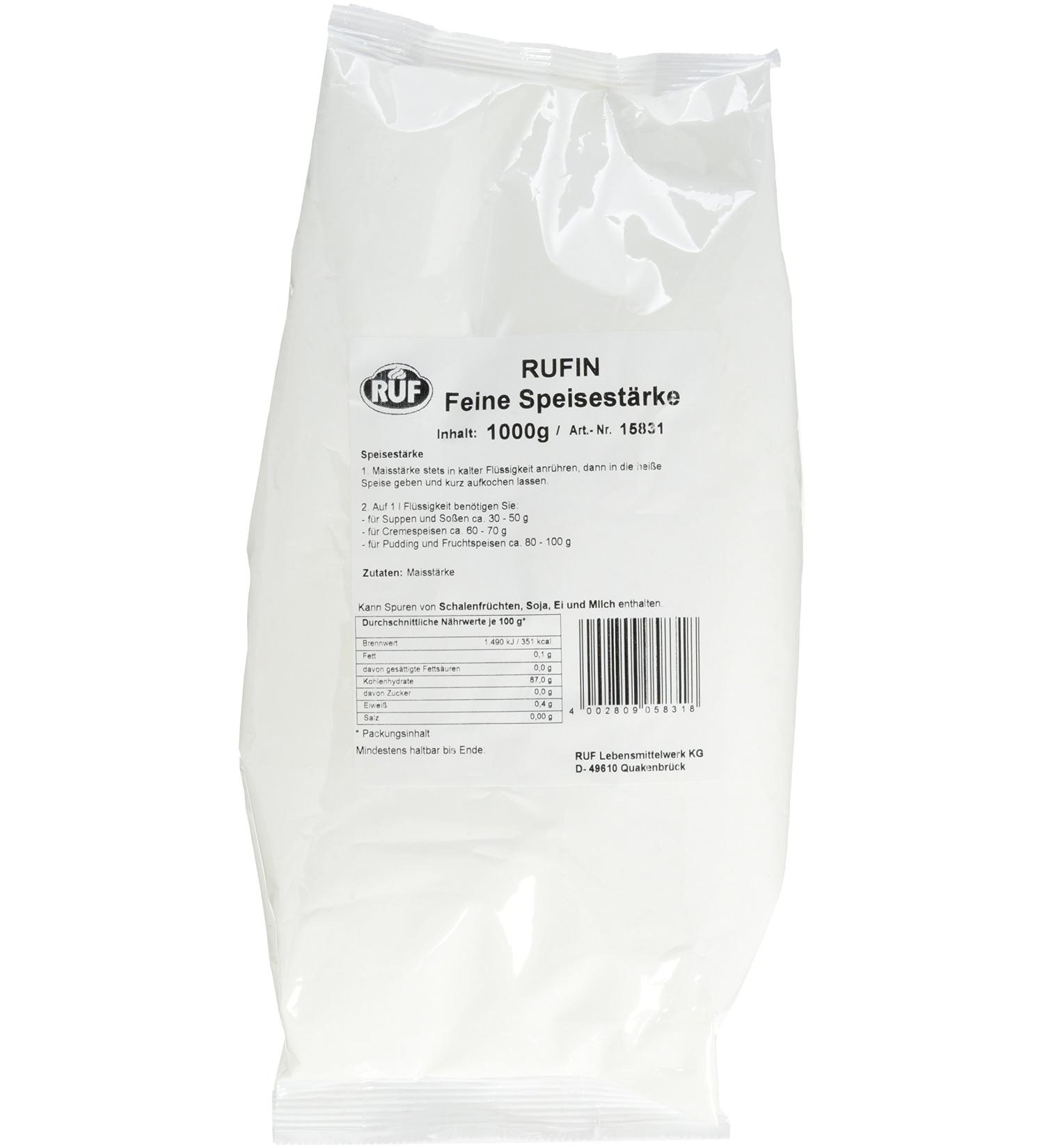 Buy 1000g Cornstarch - Gluten-Free Thickener for Sauces Soups & Baking | Large Packing - Buy Online on GoSupps.com