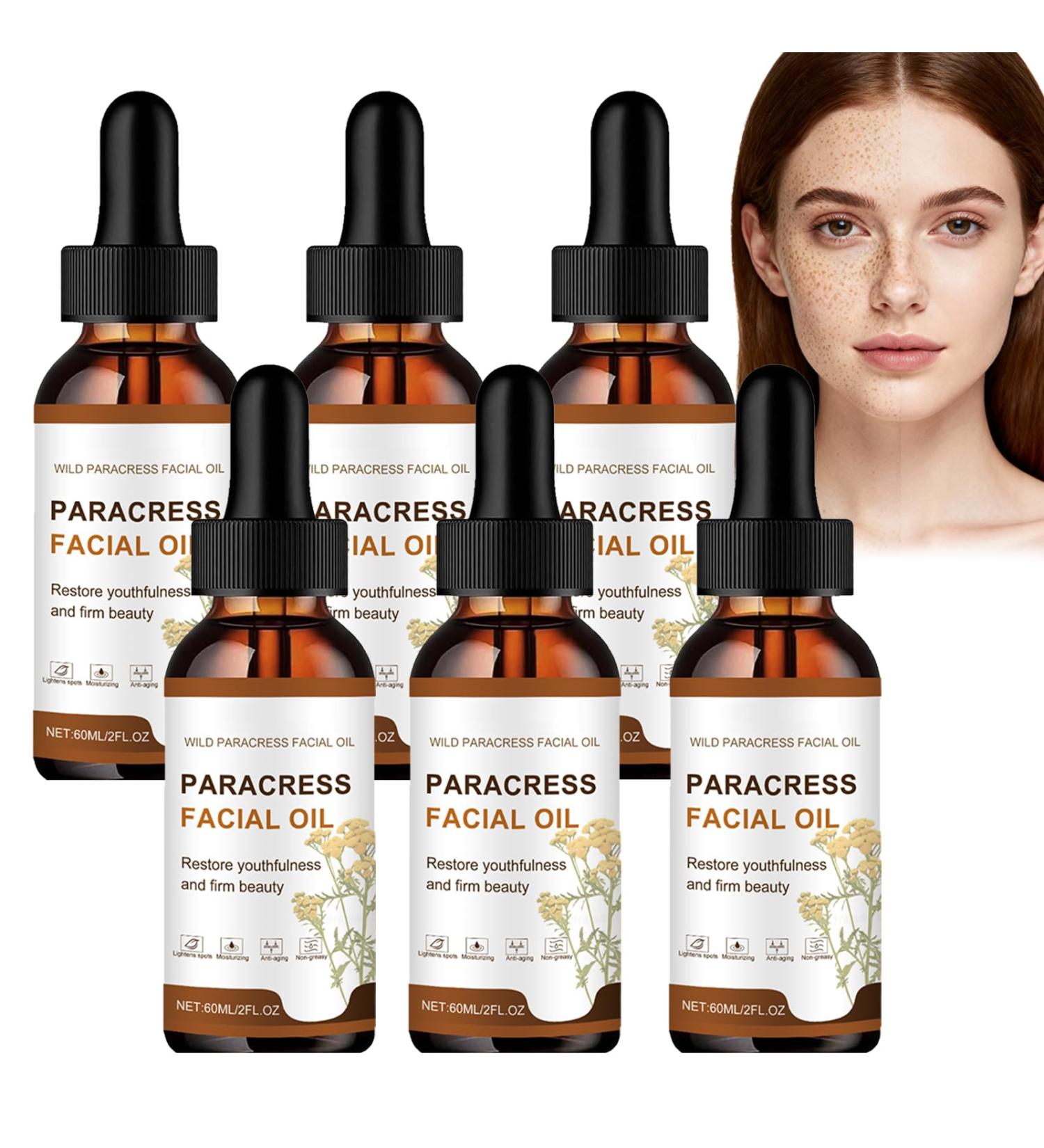 WRANBAO Parakresse facial oil antiaging facial oil for wrinkle reduction against dark spots for all skin types moisturizer for dry skin for relieving dness 60 ml 6 6 pieces - Buy Online on GoSupps.com