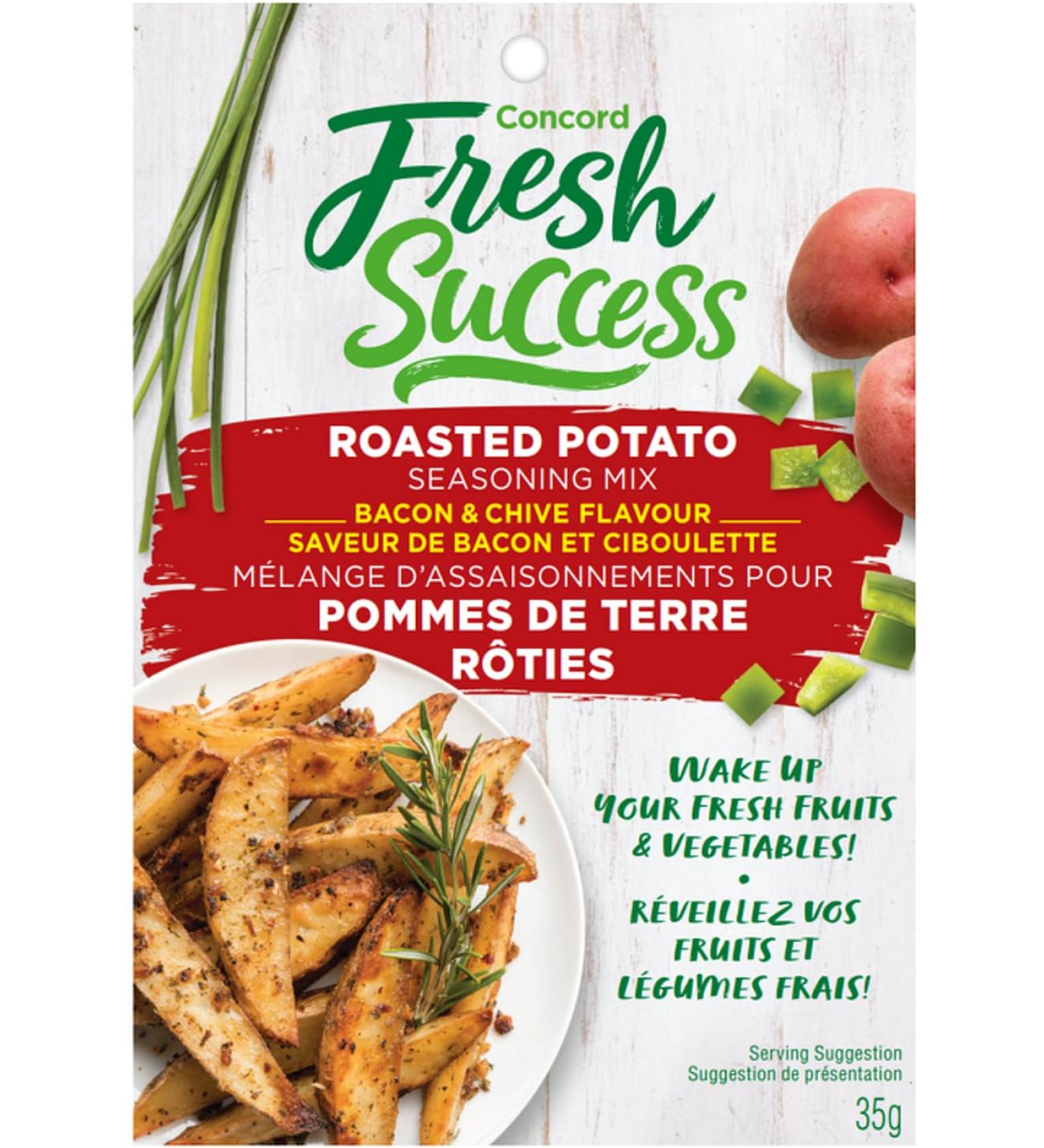 Concord Foods Roasted Potato Bacon and Chive Seasoning Mix 35gm - Buy Online on GoSupps.com