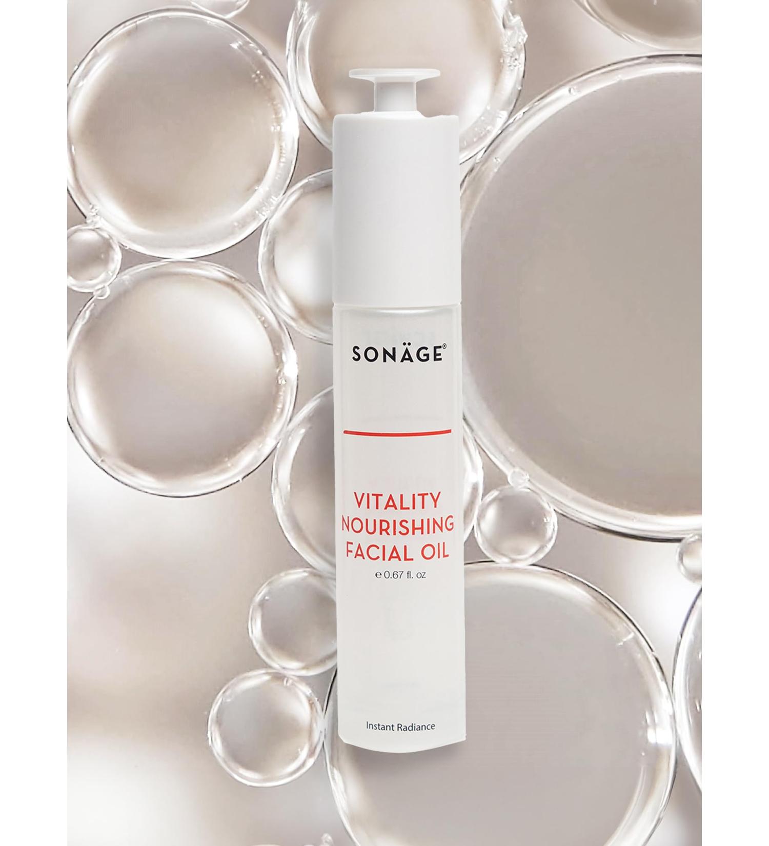SONAGE Vitality Nourishing Facial Oil - Hydrate & Glow with Argan & Marula Oils | Perfect for Massage - International Shipping Available - Buy Online on GoSupps.com