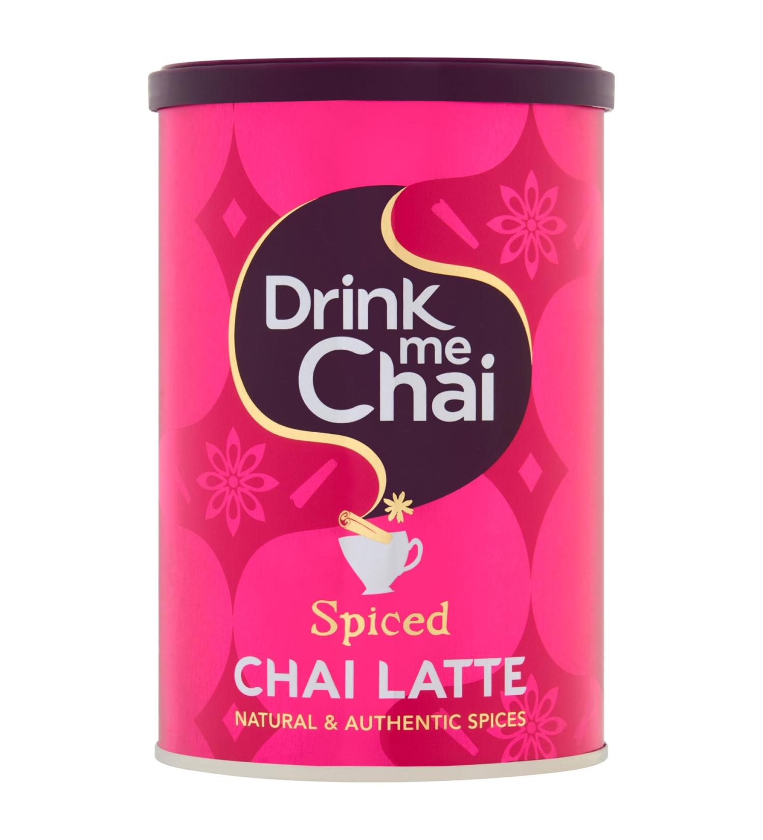 Drink Me Chai Spiced Chai Latte 250g - Just Add Water 16 Servings | Premium Chai Latte Powder for Easy Preparation - Buy Online on GoSupps.com
