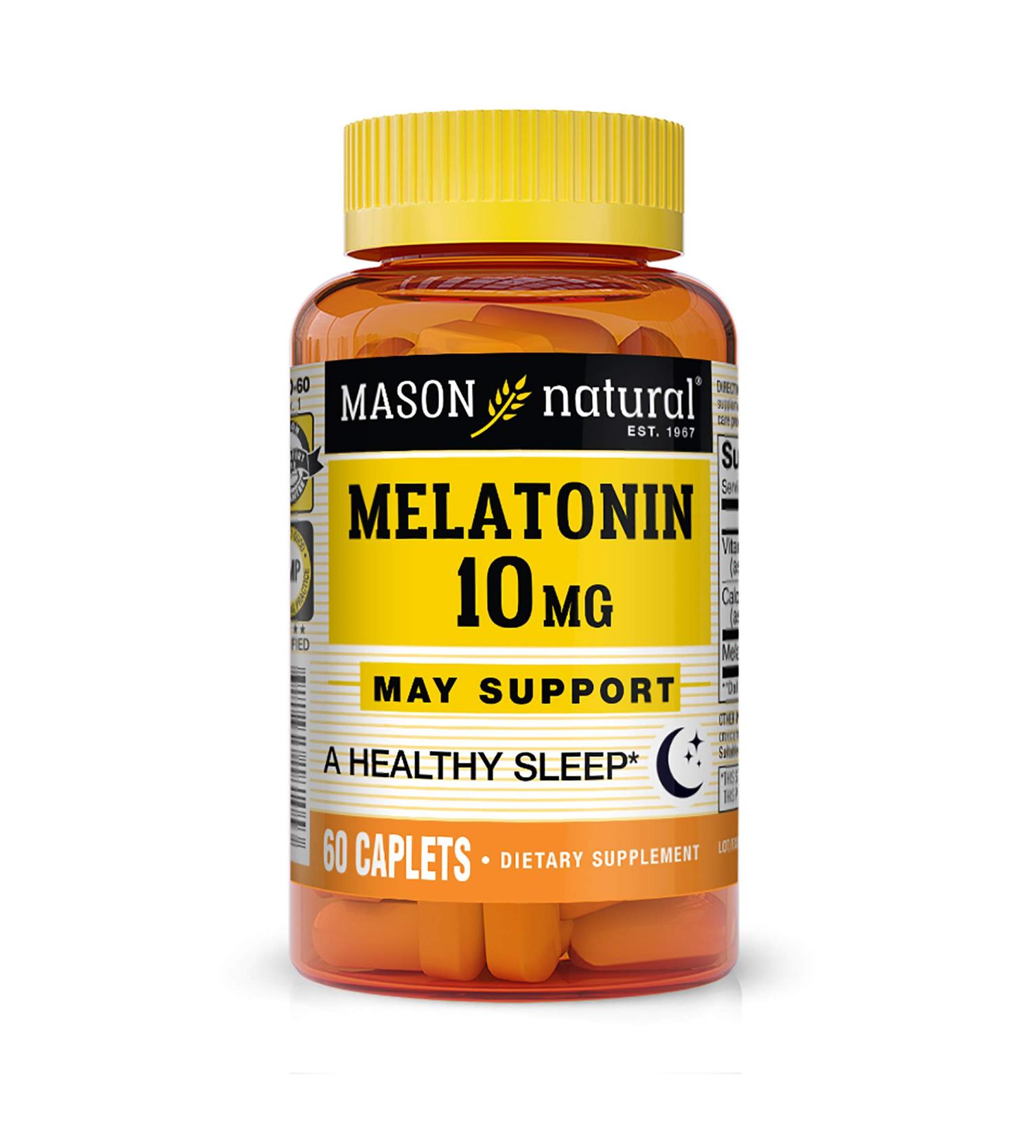 Mason Natural Melatonin 10 mg 60 Caplets