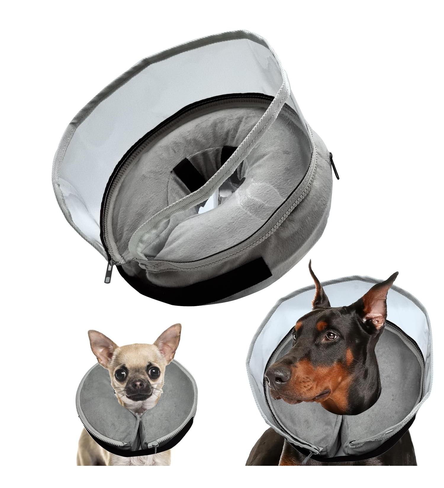 Inflatable Dog & Cat Protective Collar - Removable Layer for Long Snouts | Recovery & Wound Care | Leak-Proof Design - Shop Internationally! - Buy Online on GoSupps.com