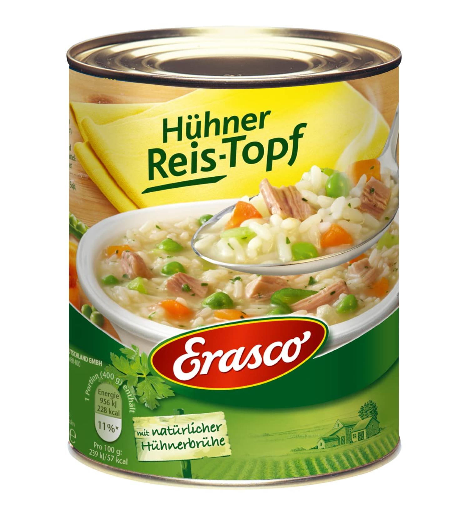 n.v. Erasco Chicken Rice Pot with Fresh Carrots and Herbs 800g