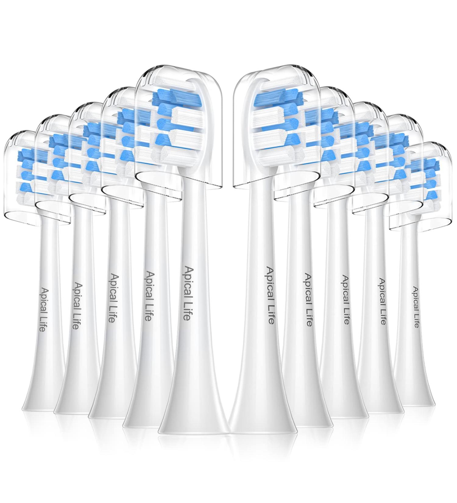 10 Pack of Compatible Soft Electric Toothbrush Heads for Philips Sonicare C1 C2 C3 G2 W2 G3 W3 A3 4100 5100 6100 - SoftCare HealthyWhite | 10 Counts - Buy Online on GoSupps.com