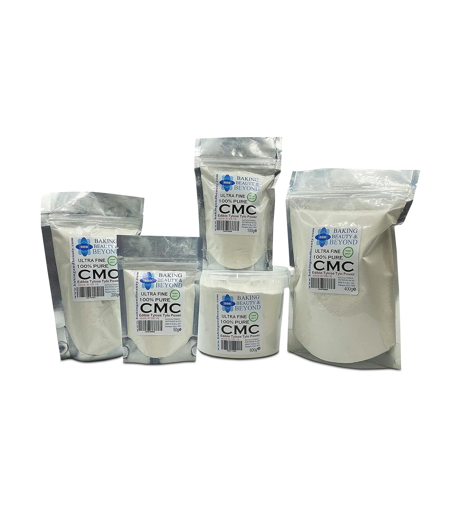 Edible Tylose Tylo Pure CMC Powder - Gum Tragacanth Glue for Fondant, Gluten Free - 400g Pack - Baking Beauty and Beyond - Buy Online on GoSupps.com