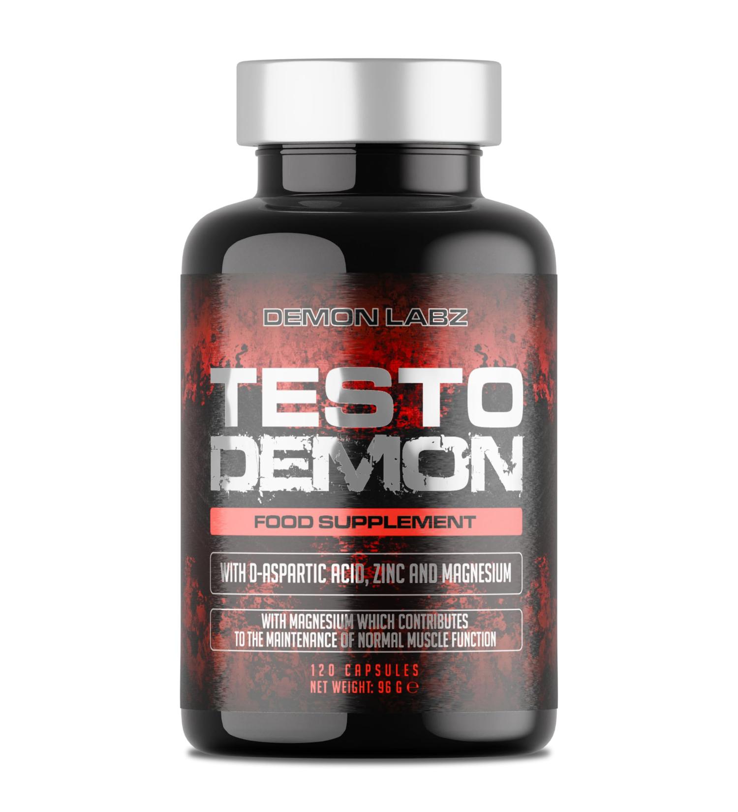 TD Nutrition Ltd Testo Demon Zinc & Amino Acid Complex for Men with Maca B Vitamins & Botanical Extracts 120 capsules 30 servings - Buy Online on GoSupps.com