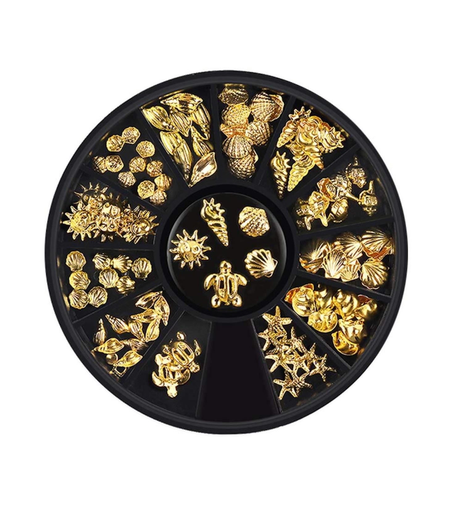 Lookathot 3D Mixed Design Nail Art Stickers - Metallic Silver Marine Life Theme - Buy Online on GoSupps.com