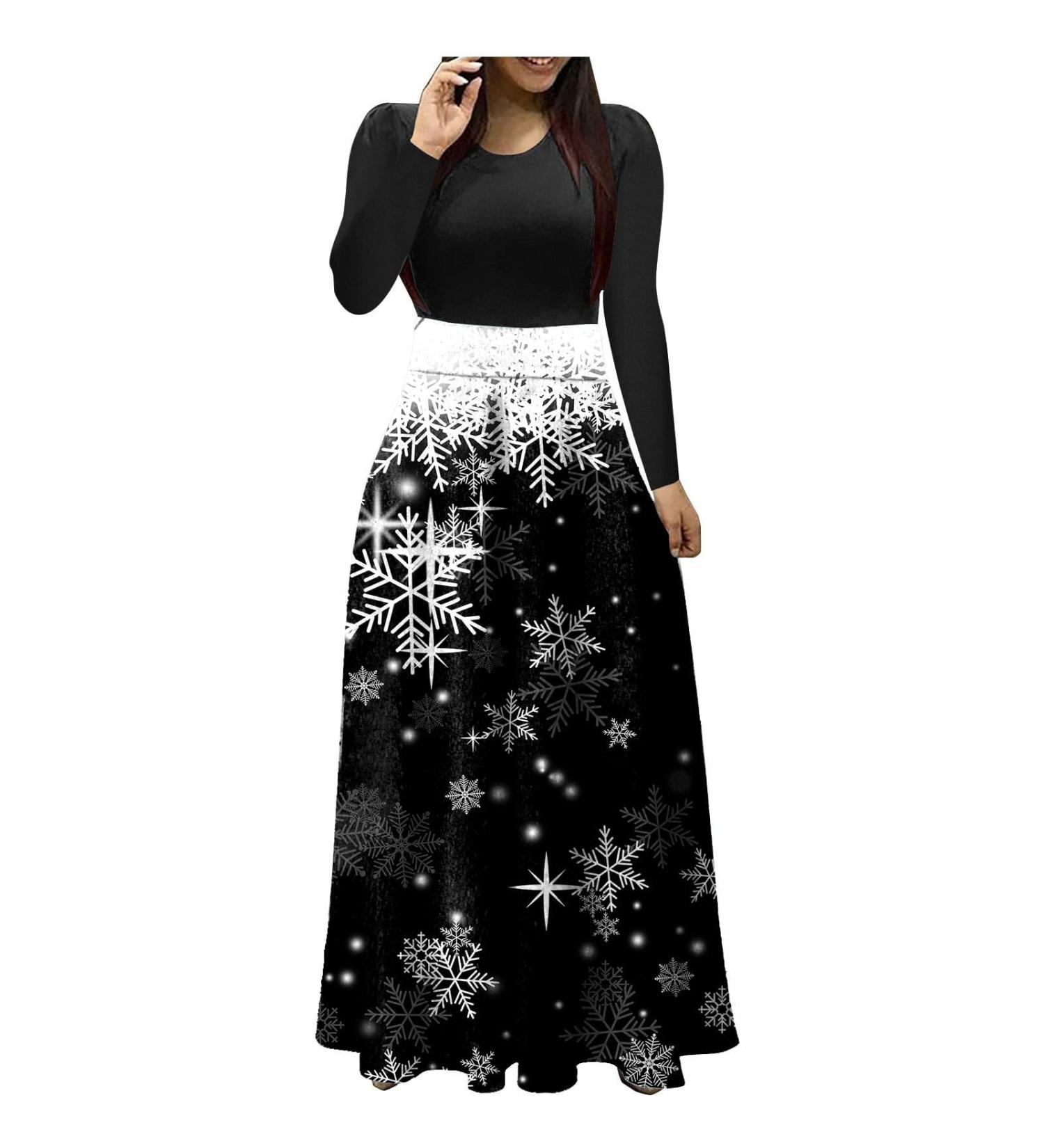 Women's Christmas Skirt & Elk Sweatshirt Dress - Hooded Jumper & Cartoon Pulli Top - Festive Holiday Fashion - Buy Online on GoSupps.com