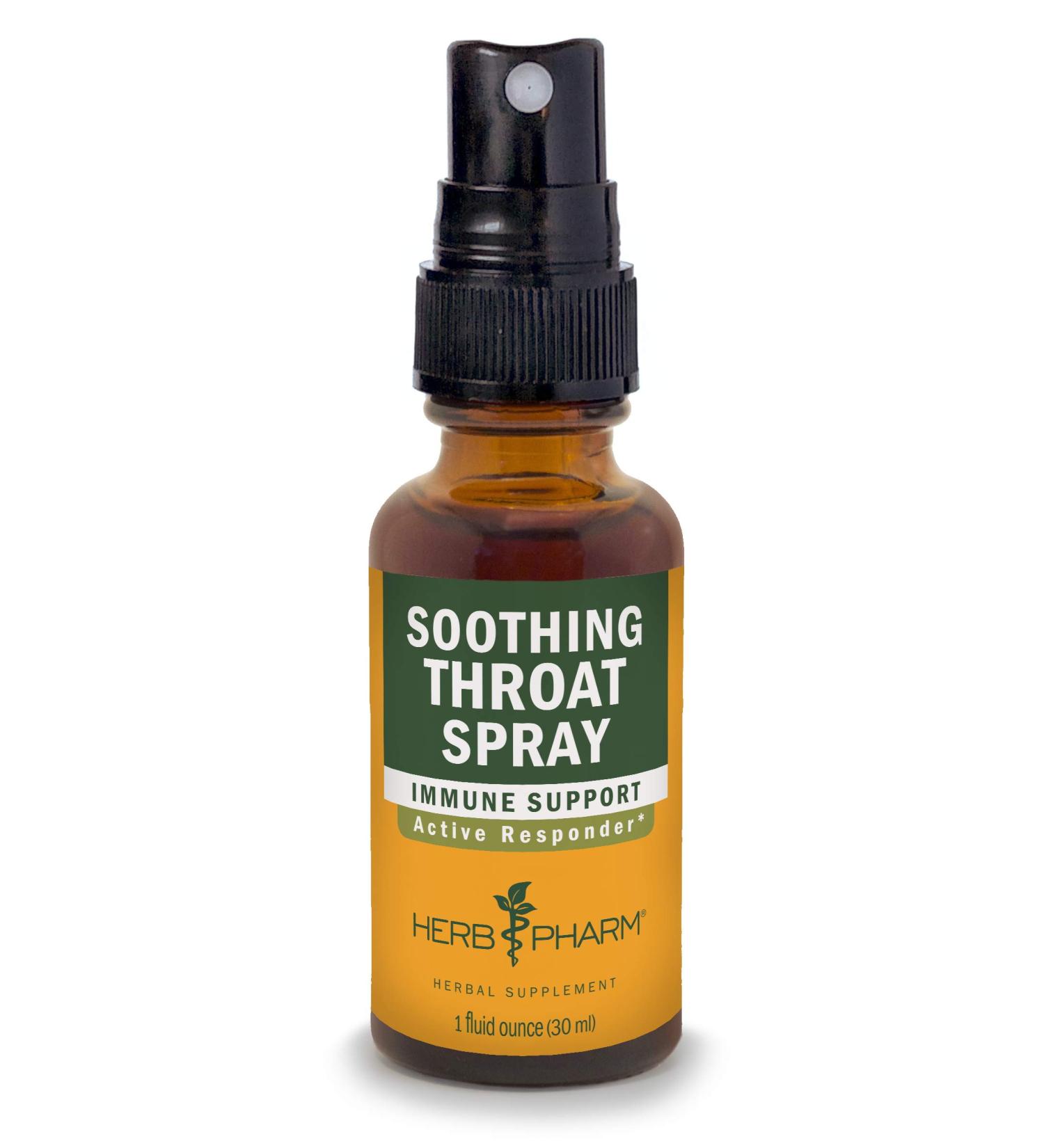Herb Pharm Soothing Throat Spray - 1 fl oz (Natural Relief for Sore Throat) - Buy Online on GoSupps.com