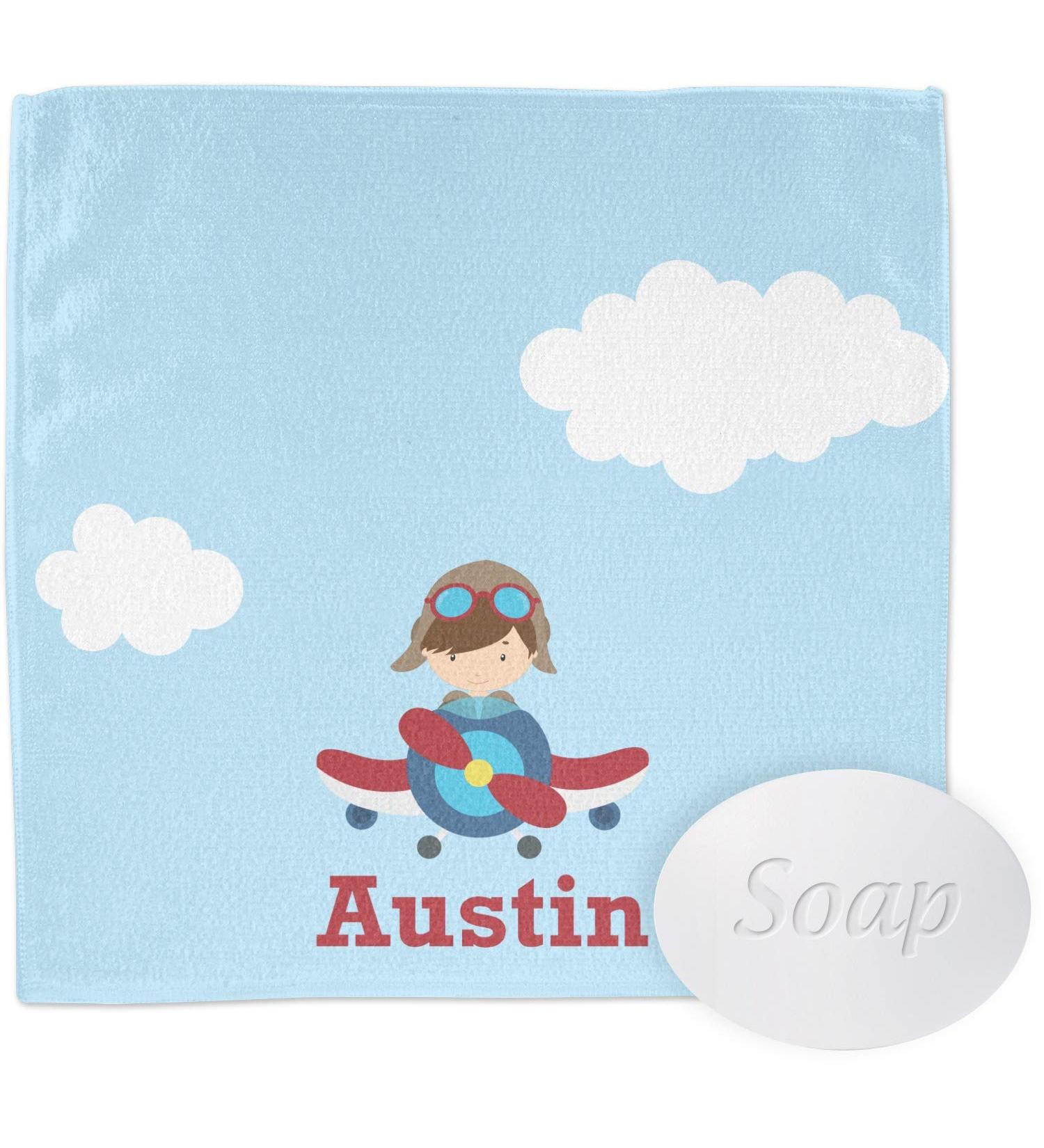 Personalized Airplane & Pilot Washcloth | YouCustomizeIt - Unique Gifts for Aviation Lovers - Buy Online on GoSupps.com