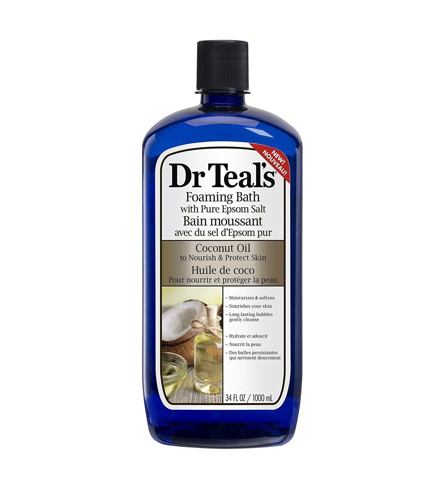 Dr Teal's Coconut Oil Foaming Bath 34 fl oz Dr. Teals (Pack of 3)