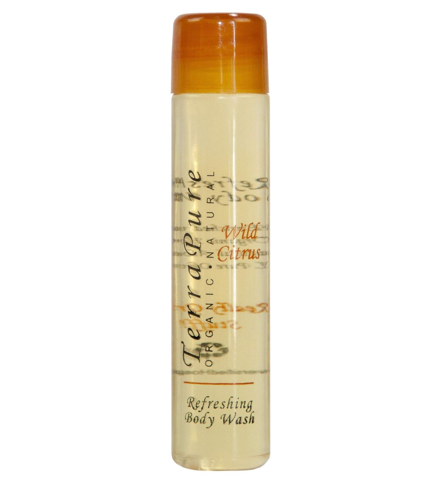 Terra Pure Wild Citrus Body Wash - Travel Size 1 oz | Case of 125 - International Shipping Available - Buy Online on GoSupps.com