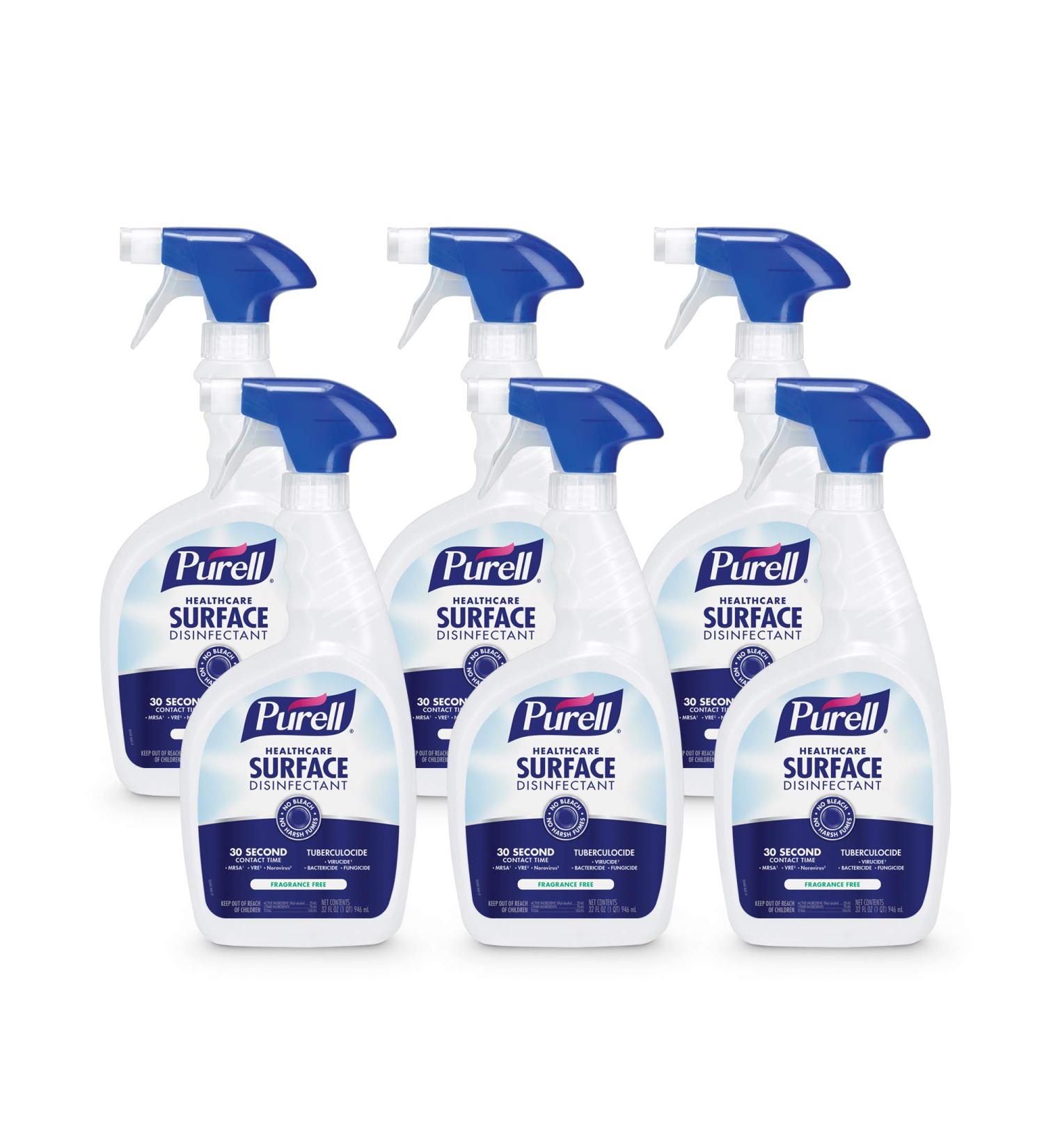 Purell Healthcare Surface Disinfectant Spray 32 fl oz, Fragrance-Free - Pack of 6 - Buy Online on GoSupps.com